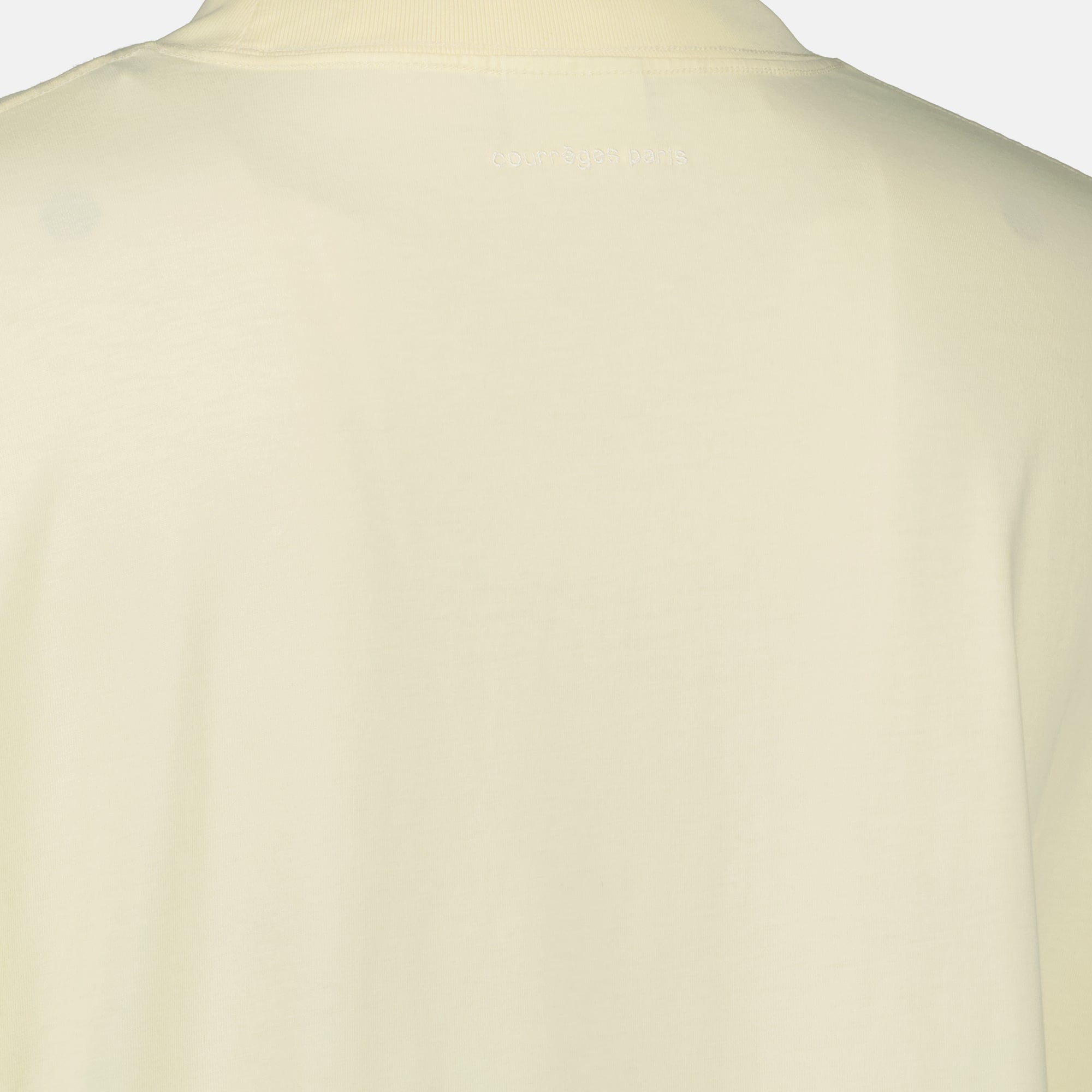 oversize yellow t shirt courreges men 15468832063868