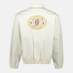 Imagen de chaqueta bomber de algodón blanco - Drôle de Monsieur por Drôle de Monsieur para hombres - Temporada Primavera-Verano 2026 - Vista trasera