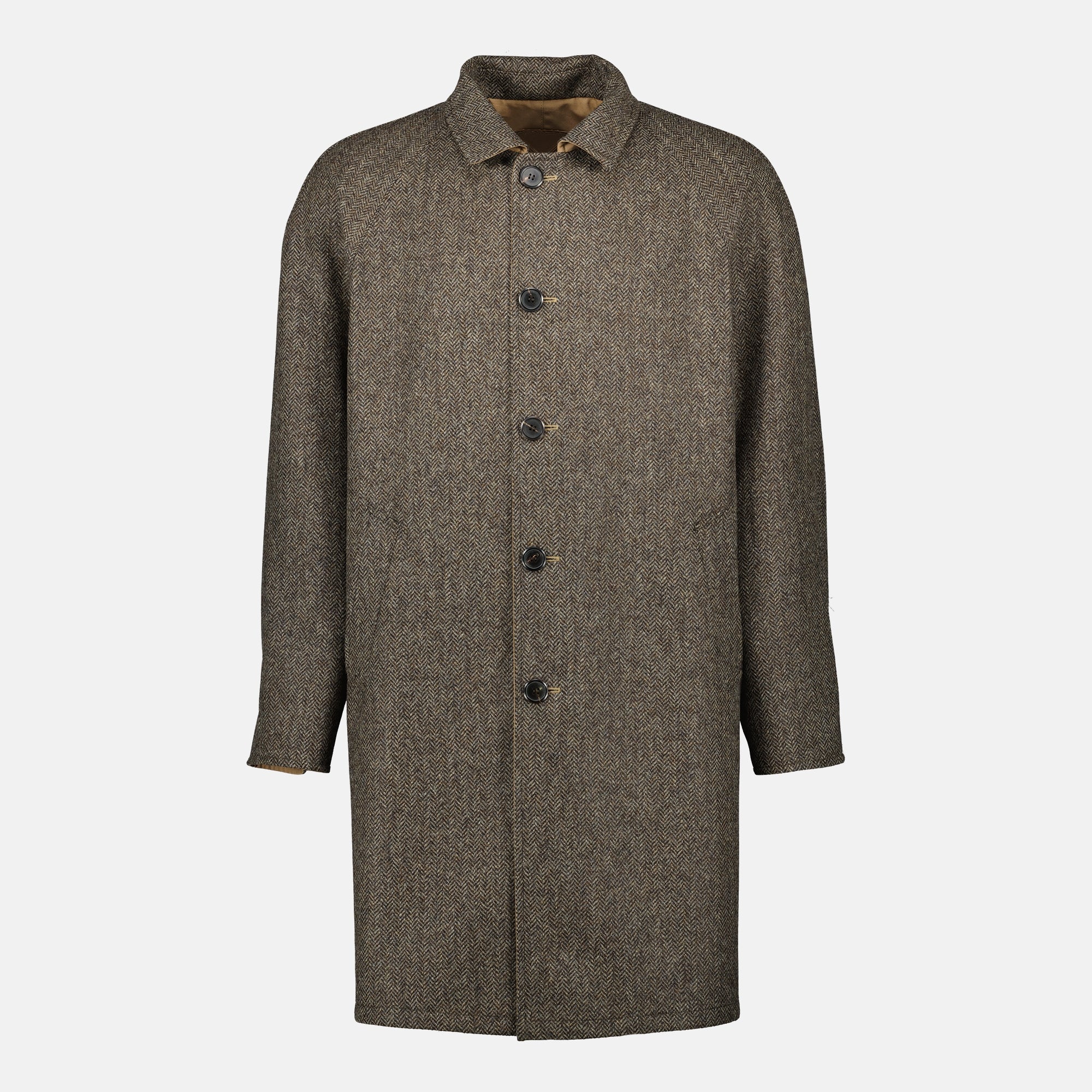 Reversible Beige Coat - Prada - Men | WE IN STYLE