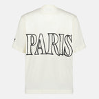 Image of Printed White T-Shirt by Ami PARIS for Unisex - Season Spring-Summer 2026 - Detail View 2