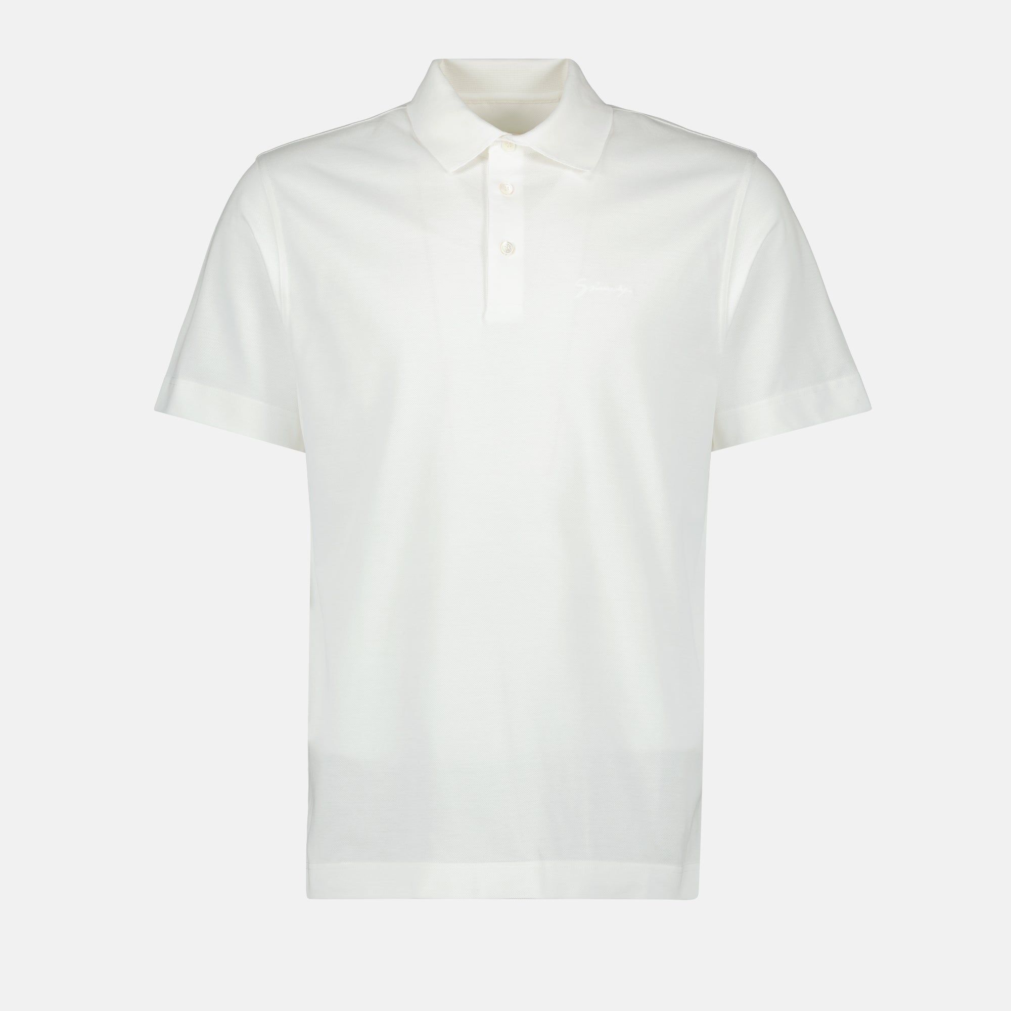 Givenchy polo, embroidered polo shirt, organic cotton clothing, Spring-Summer 2025 fashion, classic collar polo