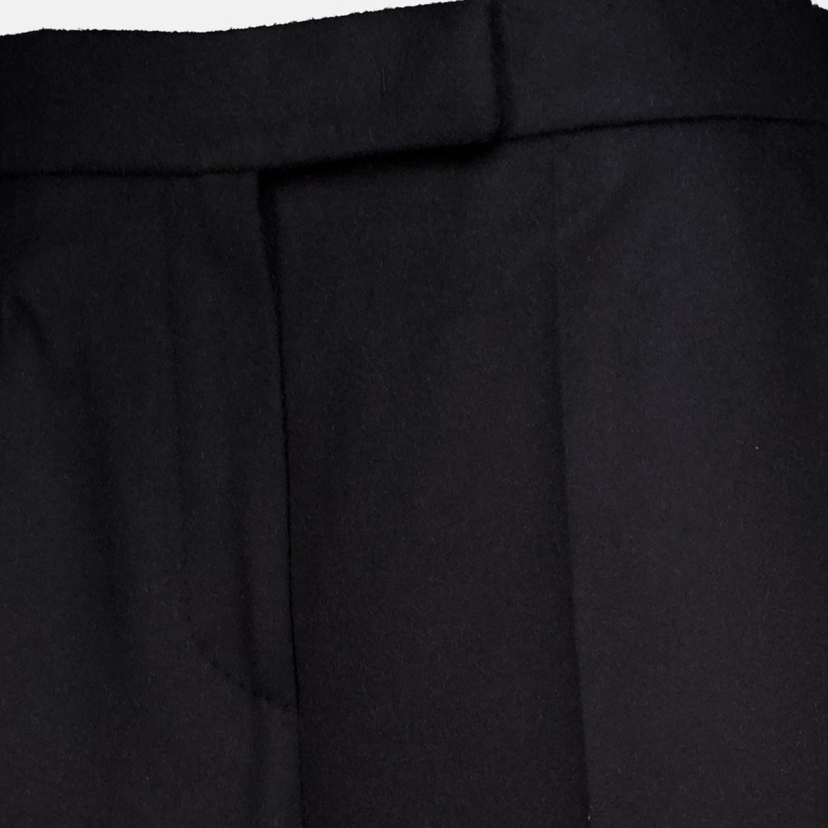 Pantalones Negros de Pierna Ancha