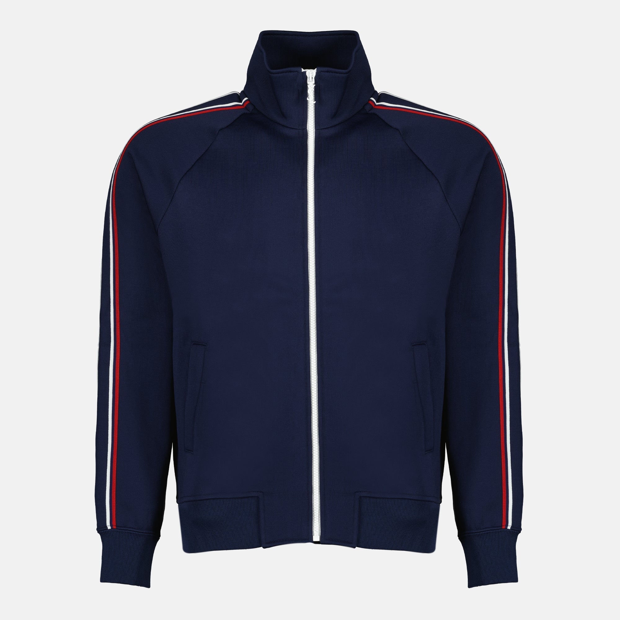 Image of Tracksuit Fleece Jacket by Saint Laurent for Men - Season Spring-Summer 2026 - Front View