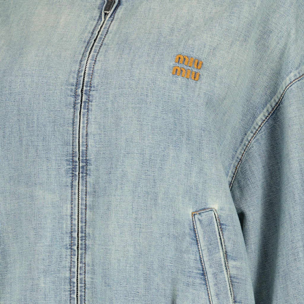 denim jacket, Miu Miu, blue jacket, Spring-Summer collection, women's outerwear
