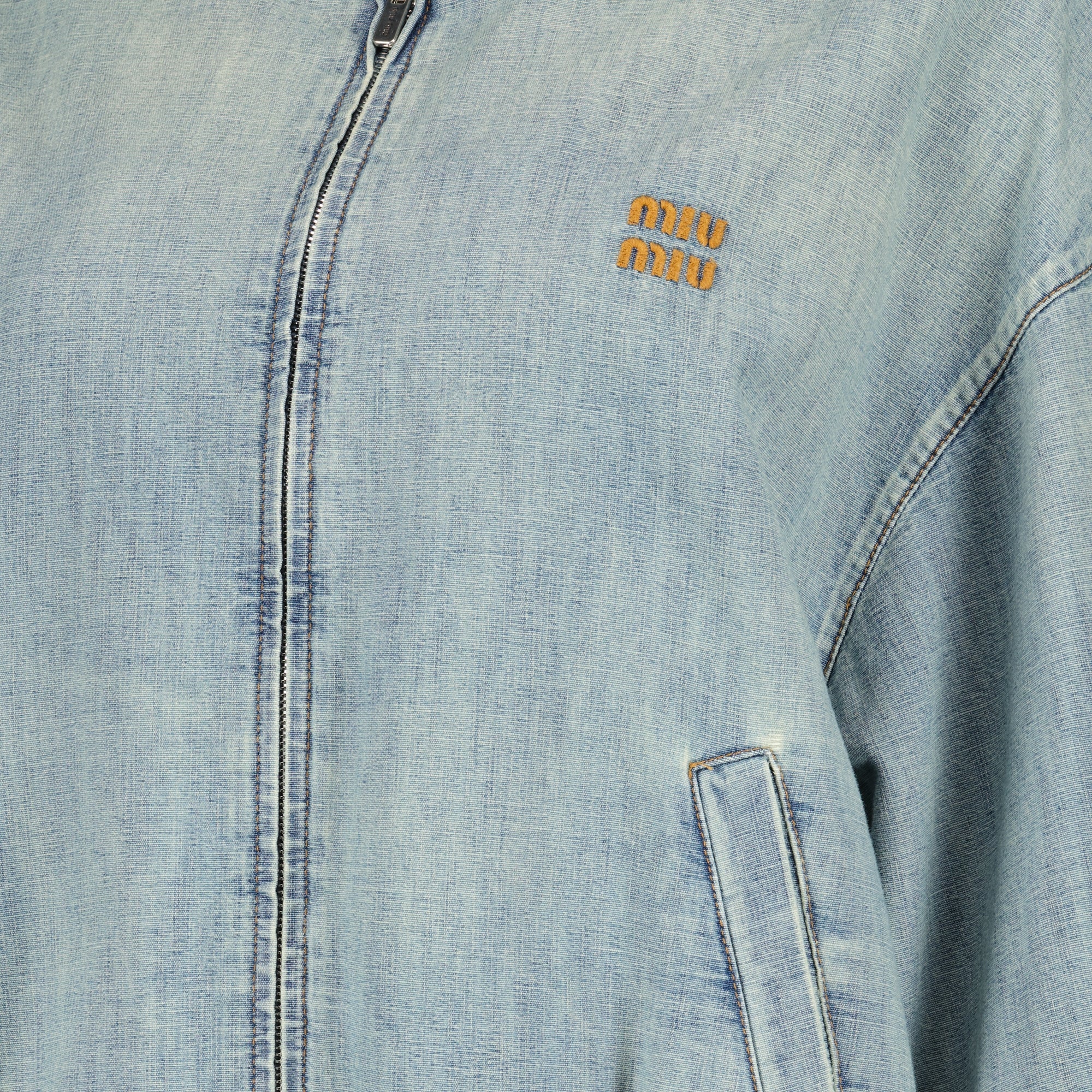 denim jacket, Miu Miu, blue jacket, Spring-Summer collection, women's outerwear