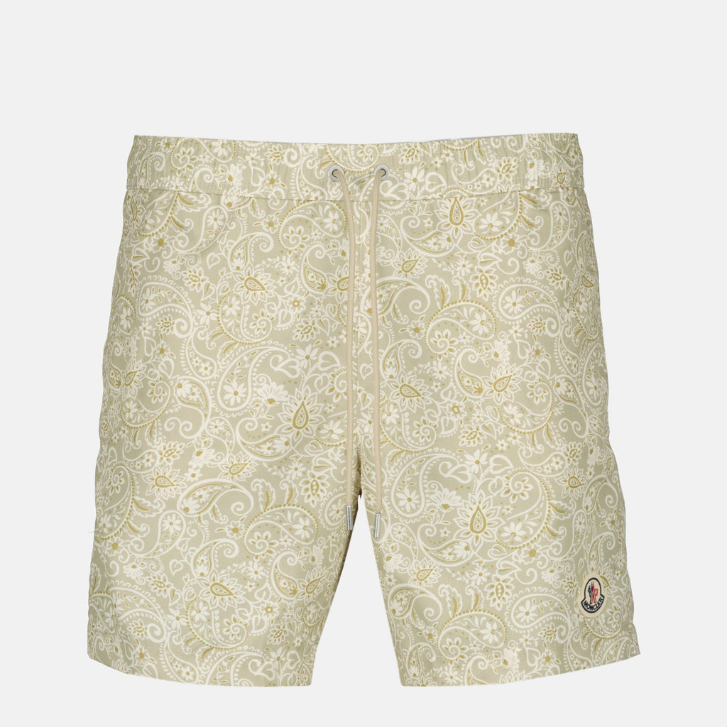 Image of Maillot de bain imprimé cachemire by Moncler for Men - Season Spring-Summer 2026 - Front View