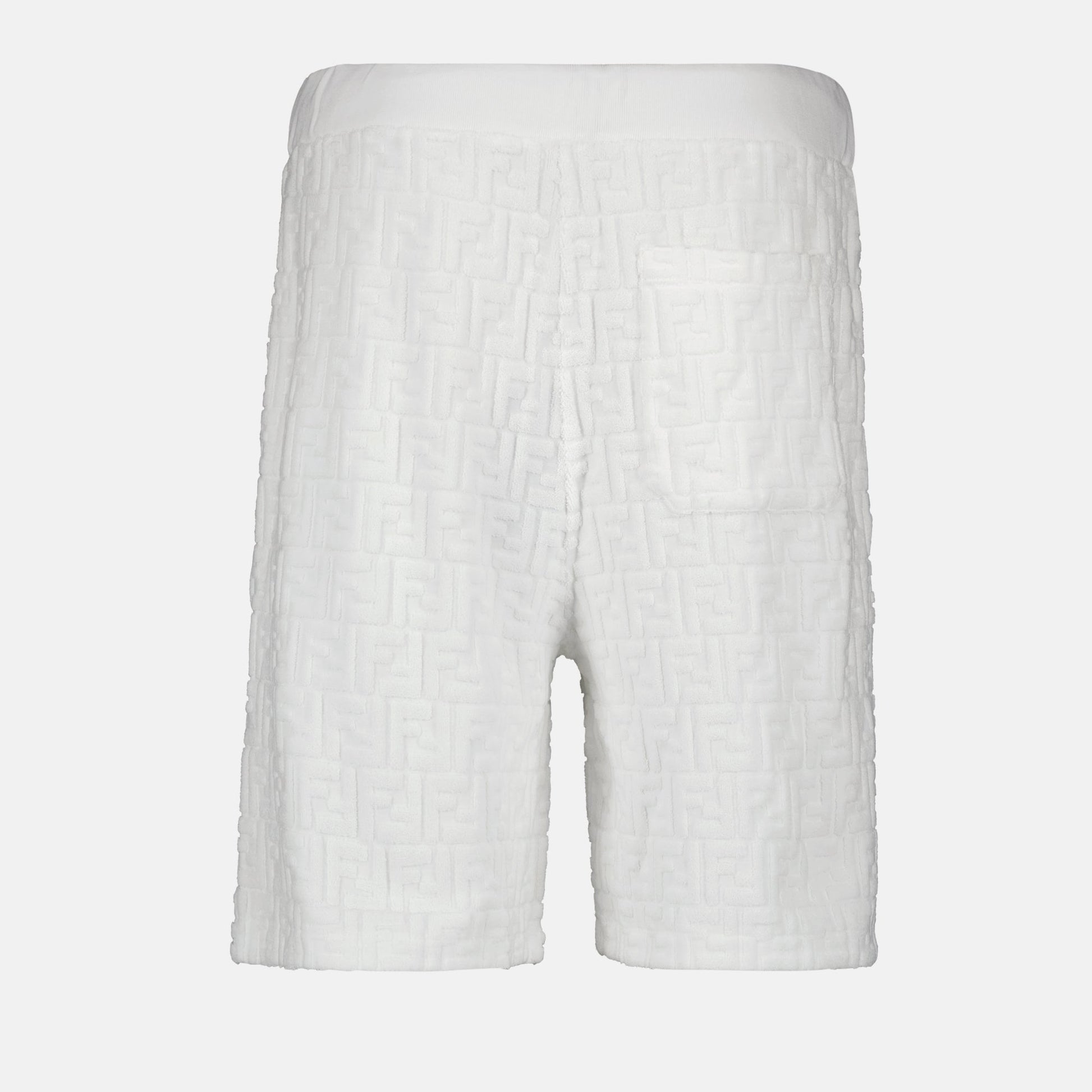 cotton terry shorts, Fendi FF pattern, luxury fashion, designer menswear, Autumn-Winter 2024