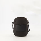 crossbody bag, Ami de Coeur, black nylon bag, unisex accessory, water-repellent bag