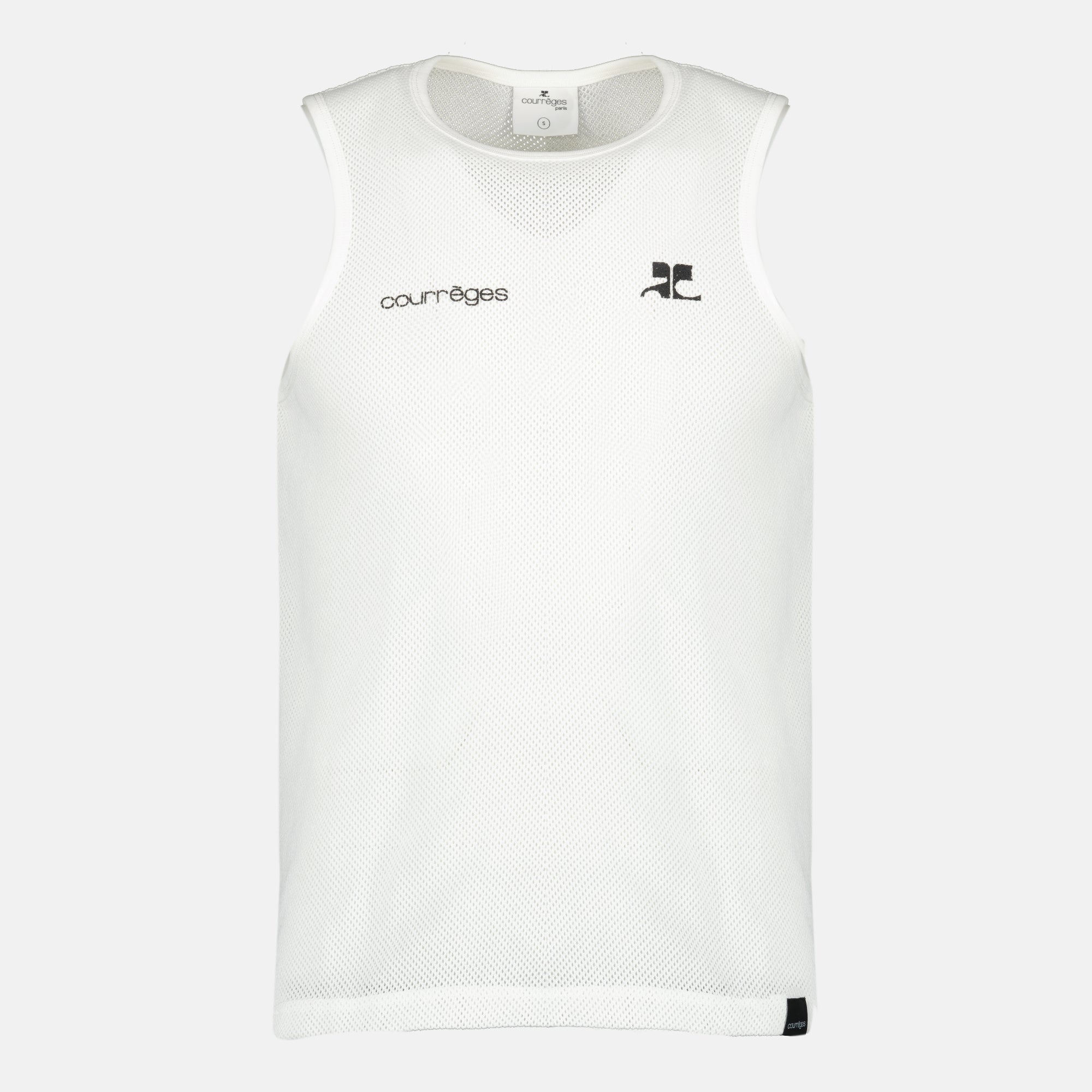 Image of Mesh Tank Top by Courrèges for Men - Season Spring-Summer 2026 - Front View