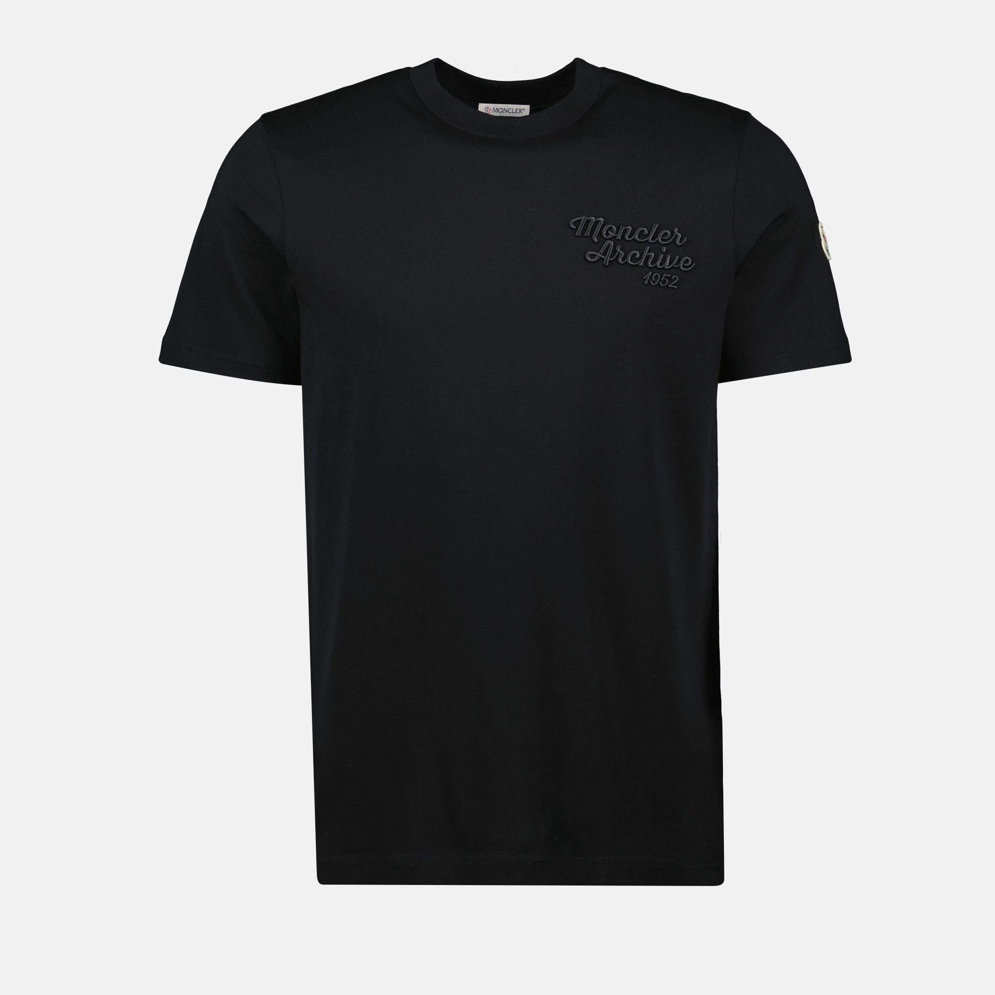 Black Embroidered Logo T-Shirt