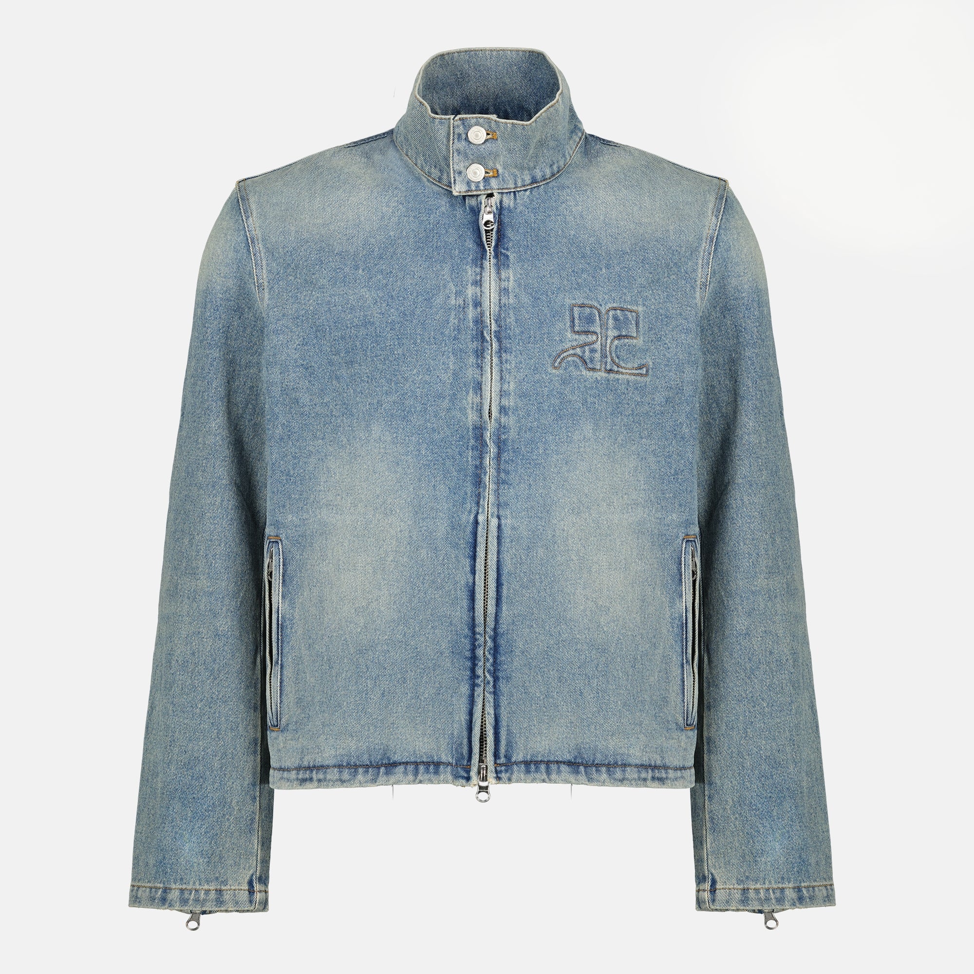 Image of City Denim Jacket by Courrèges for Men - Season Spring-Summer 2026 - Front View