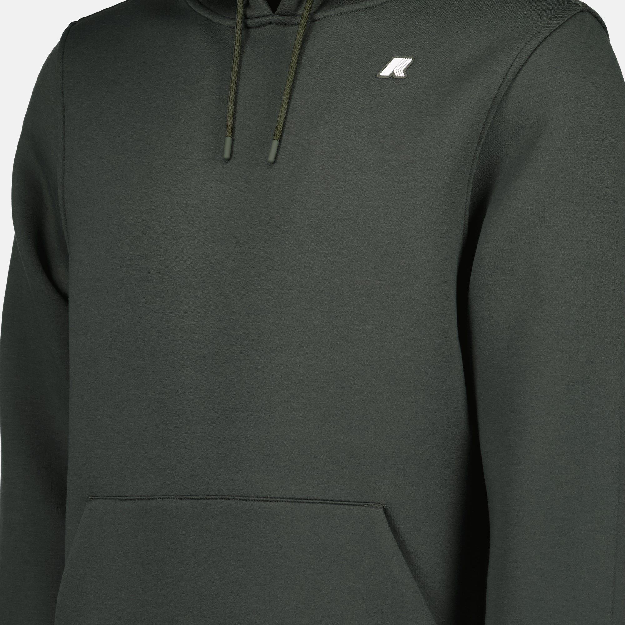 Bernie Spacer, hooded sweatshirt, gray hoodie, silicone logo, Autumn-Winter 2024