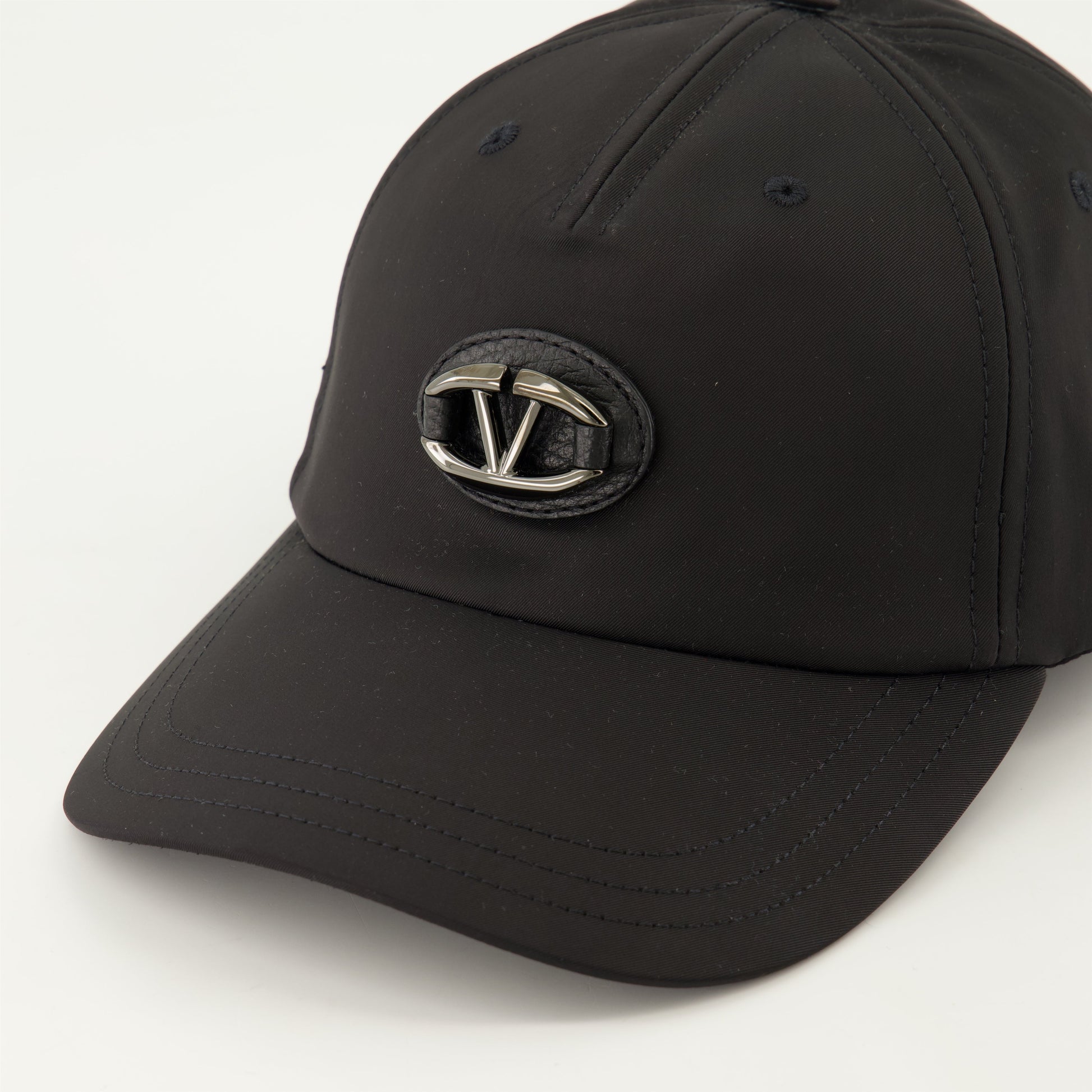 Valentino, VLogo, nylon cap, black cap, fall-winter 2024