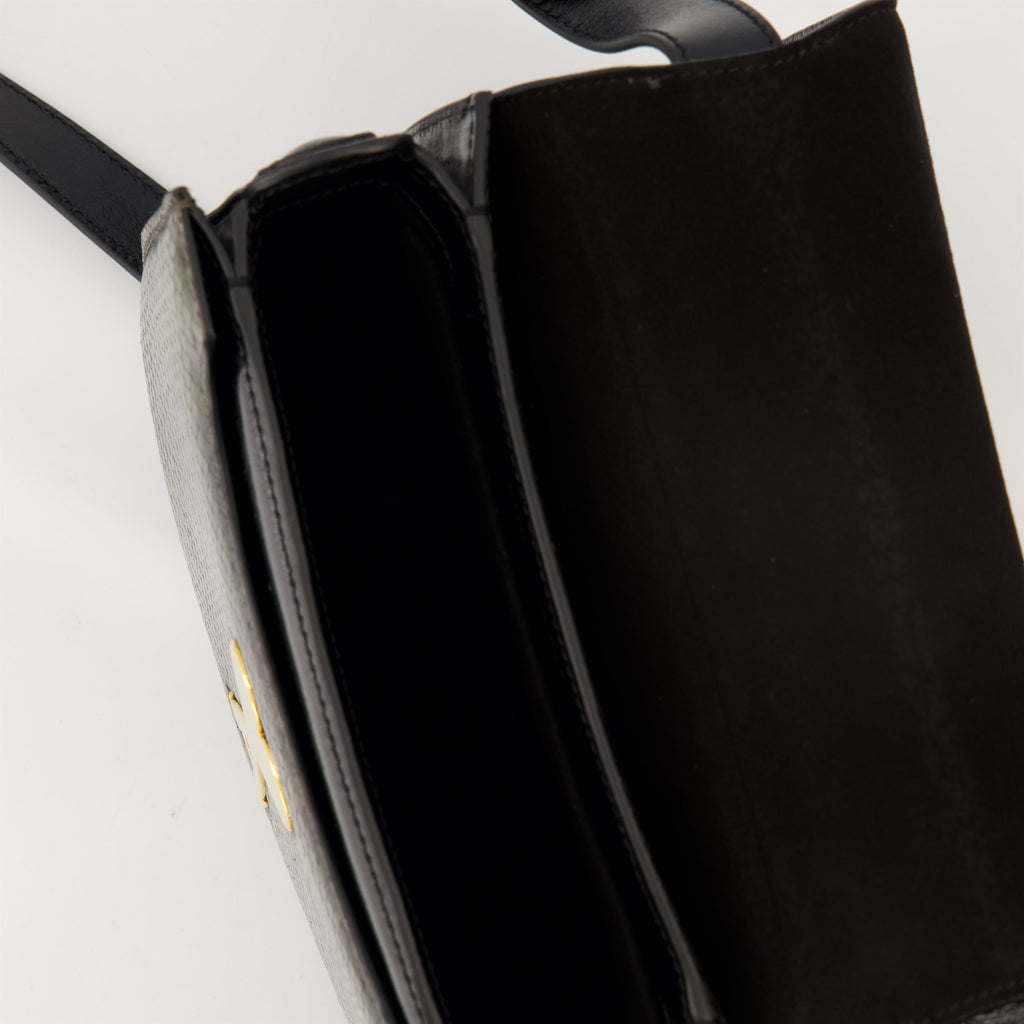 green leather bag, embossed leather bag, unisex handbag, AMI Paris accessories, Spring-Summer collection