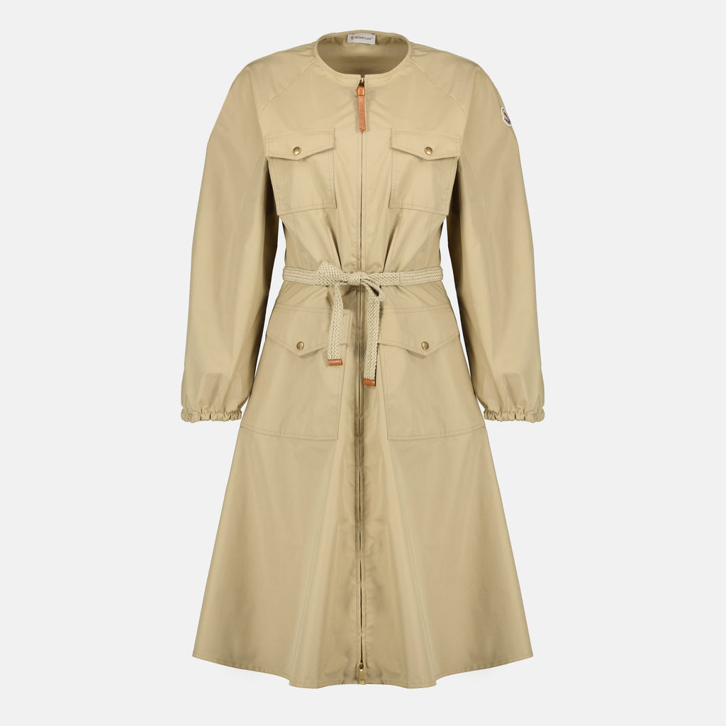 Robe en Popeline Beige