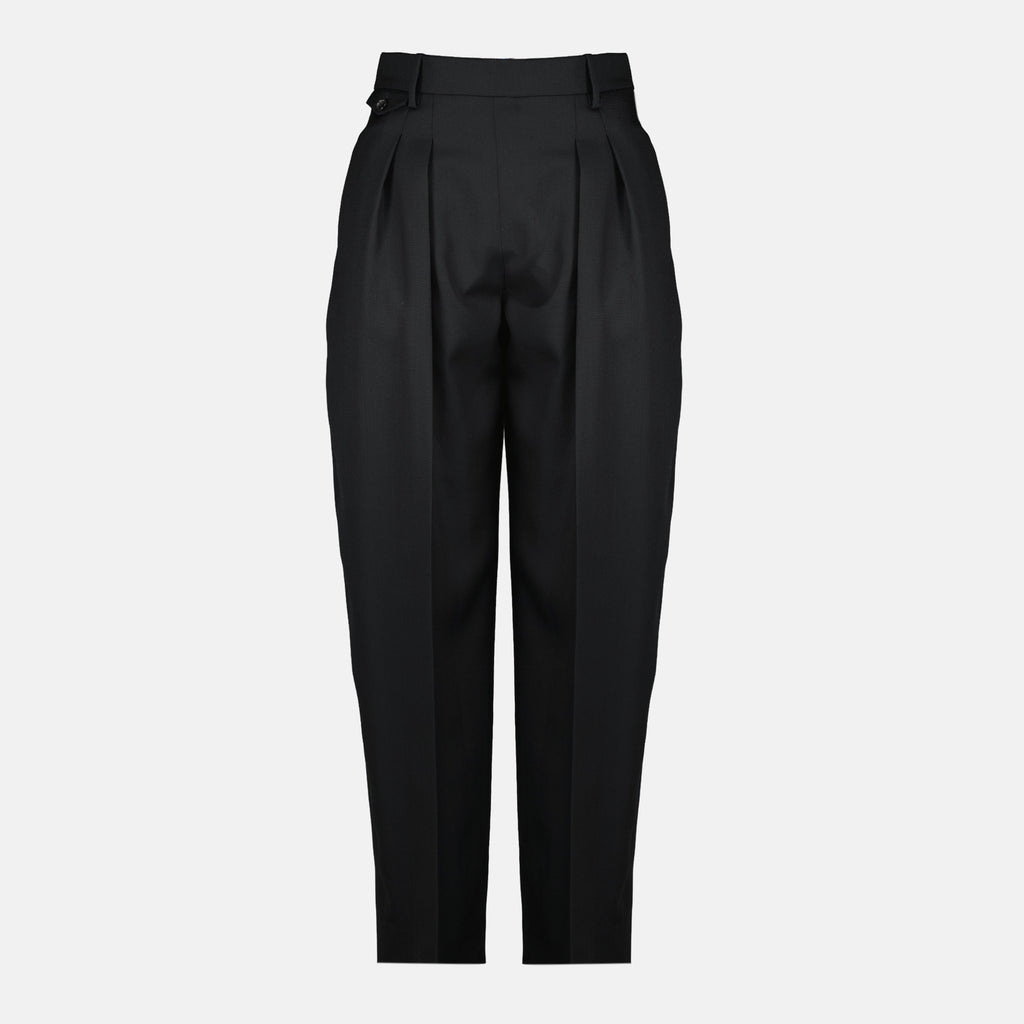 Khaite, black pants, women's fashion, wide cut trousers, spring-summer 2026