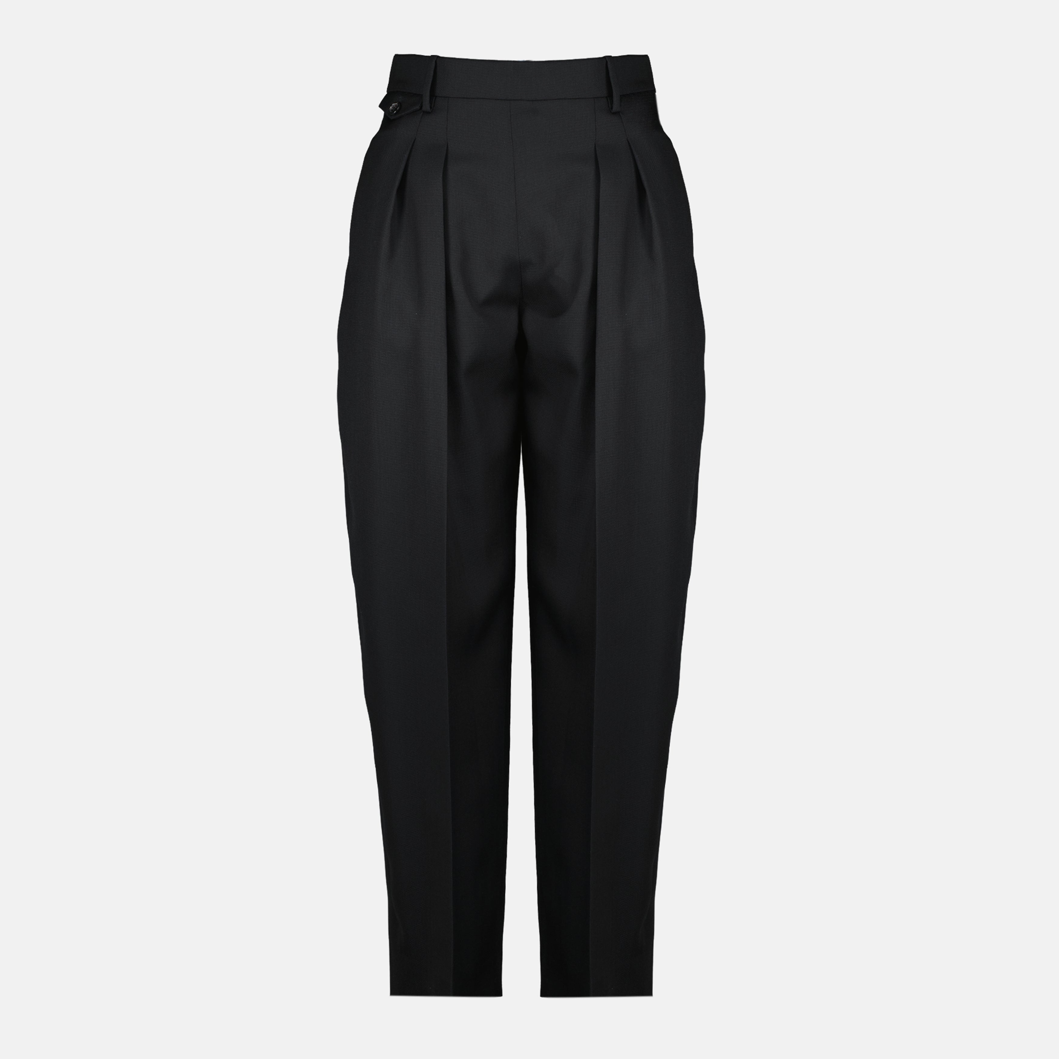 Khaite, black pants, women's fashion, wide cut trousers, spring-summer 2026