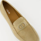 Image of Granville Beige Loafers by Dior for Men - Season Autumn-Winter 2025 - Top Detail View