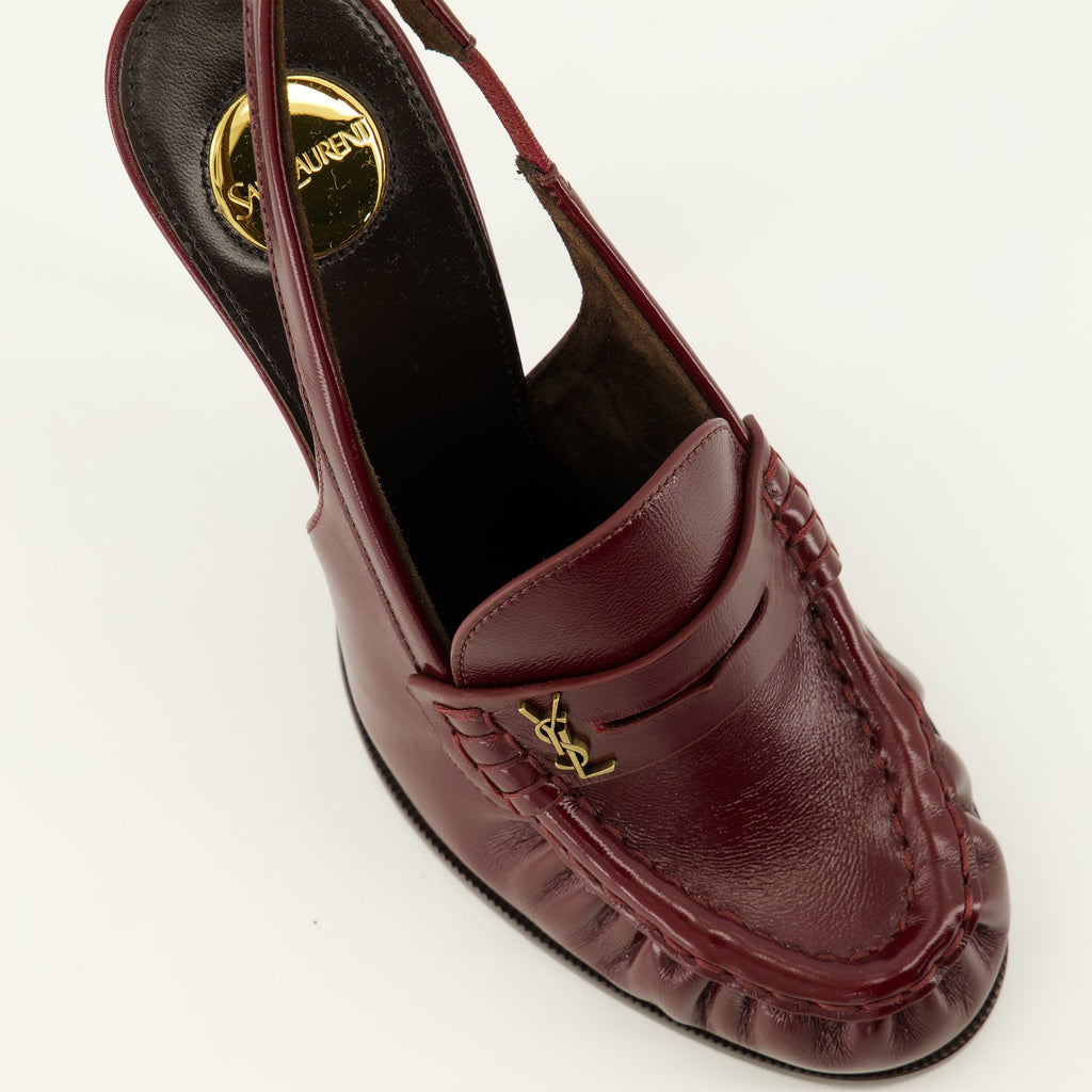 Loafer Slingbacks Bordéus