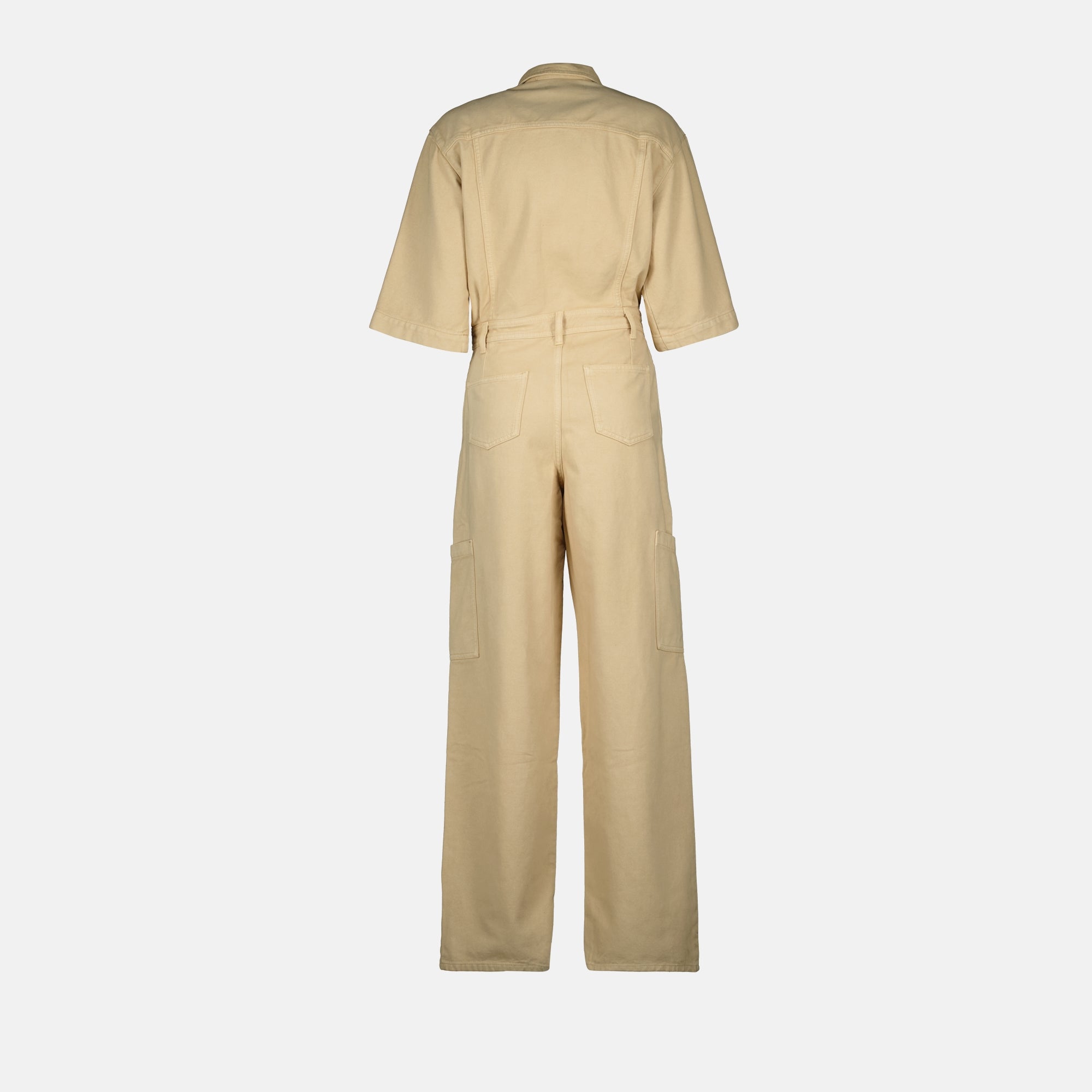 Iro jumpsuit, beige jumpsuit, classic collar jumpsuit, women's fashion, Spring-Summer 2025 collection