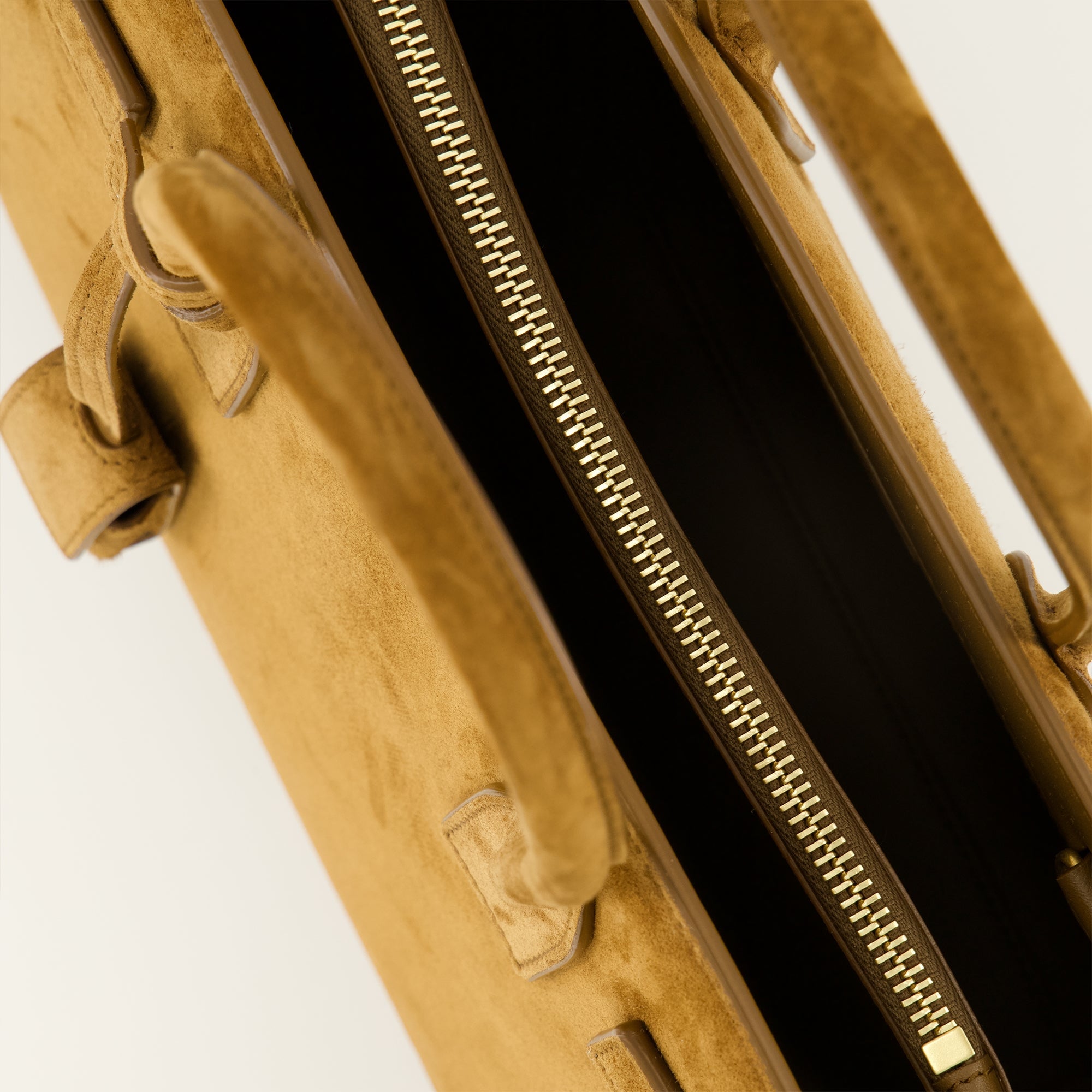 Bilde av brun semsket dagveske fra Saint Laurent for kvinner - Sesong Vår-Sommer 2026 - Detaljvisning 2