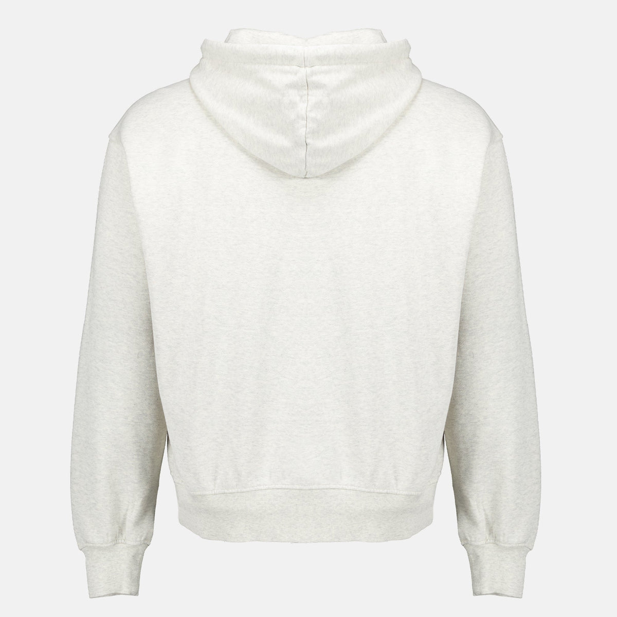 Sudadera gris con cremallera y eslogan