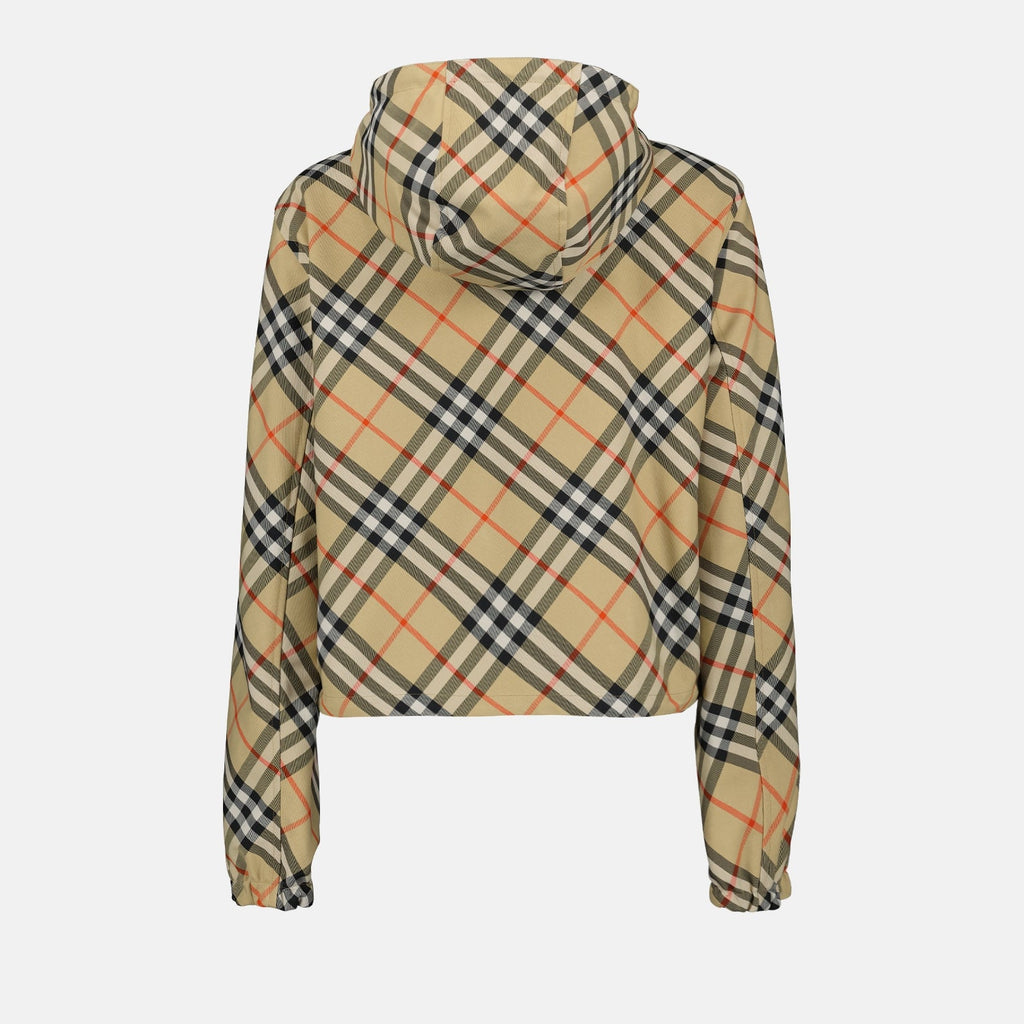 Reversible Plaid Windbreaker Jacket