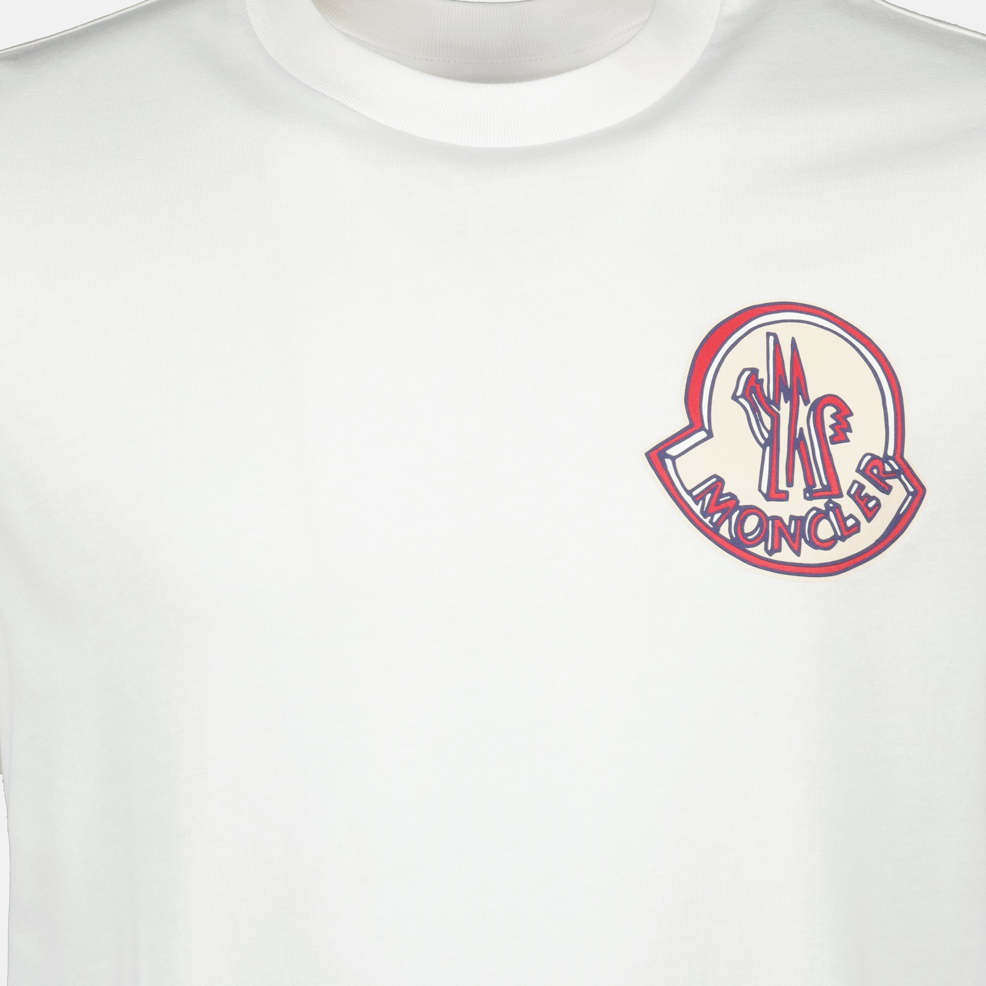 White Logo T-Shirt - Moncler - Men | WE IN STYLE