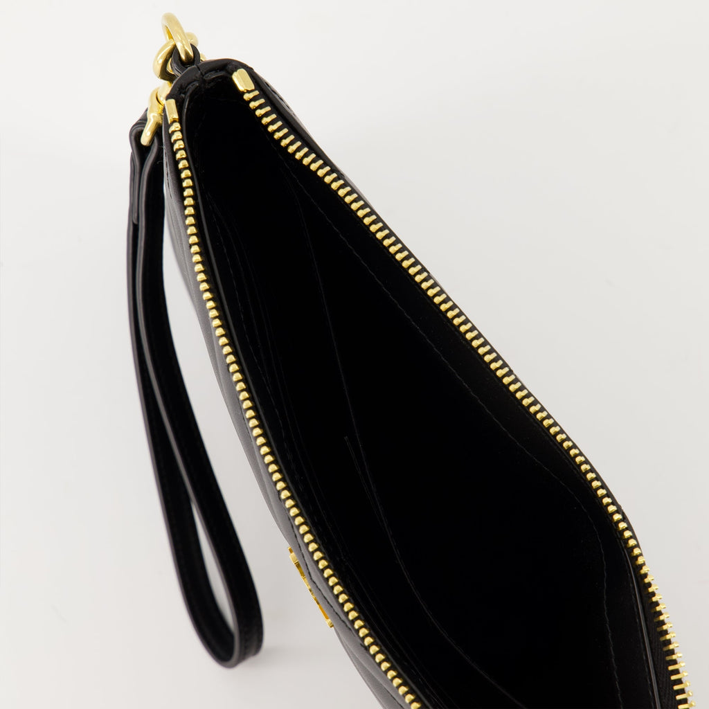 Saint Laurent pouch, leather accessory, Cassandre pouch, designer leather bag, luxury accessories