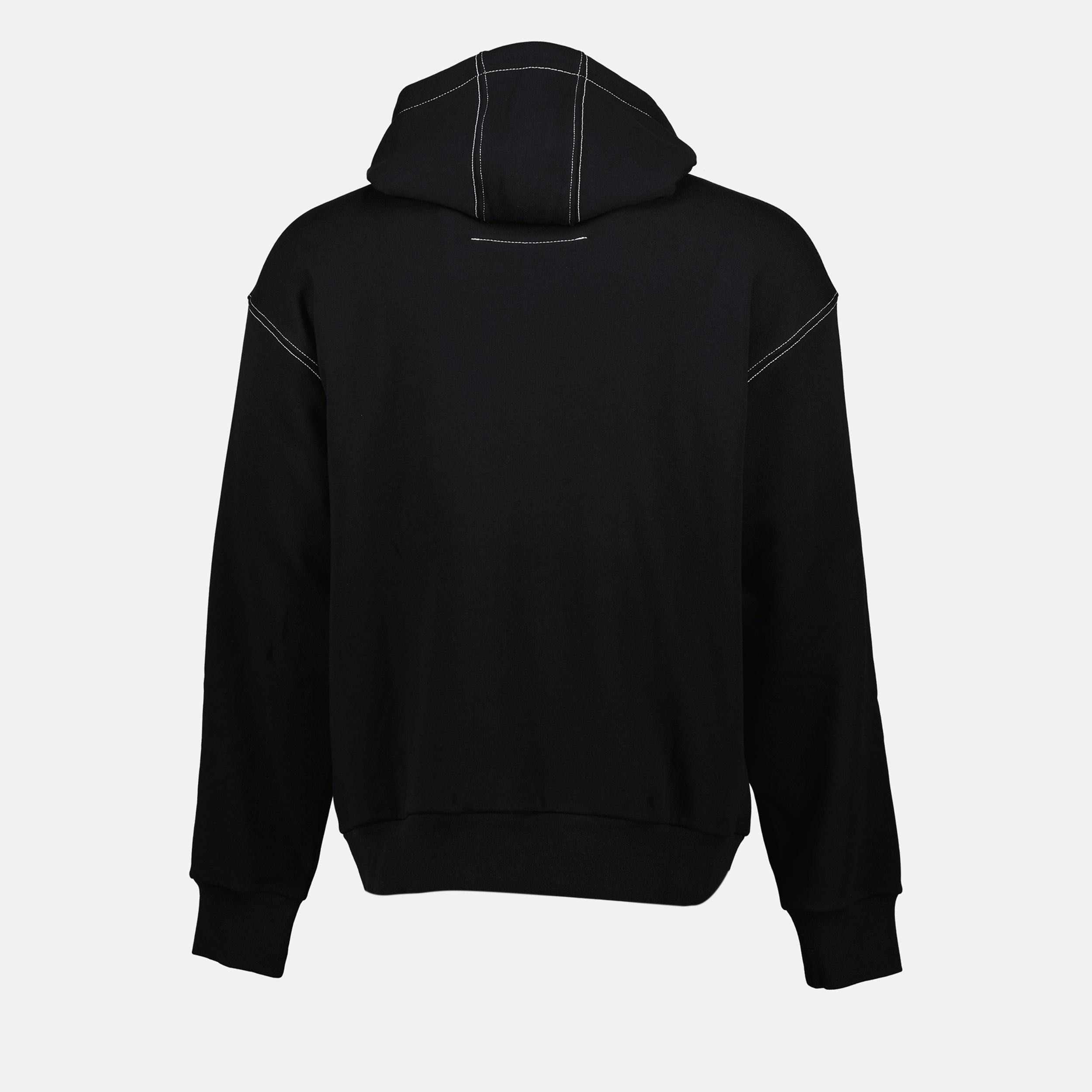 Hoodie Preto em Algodão com Logo 4G