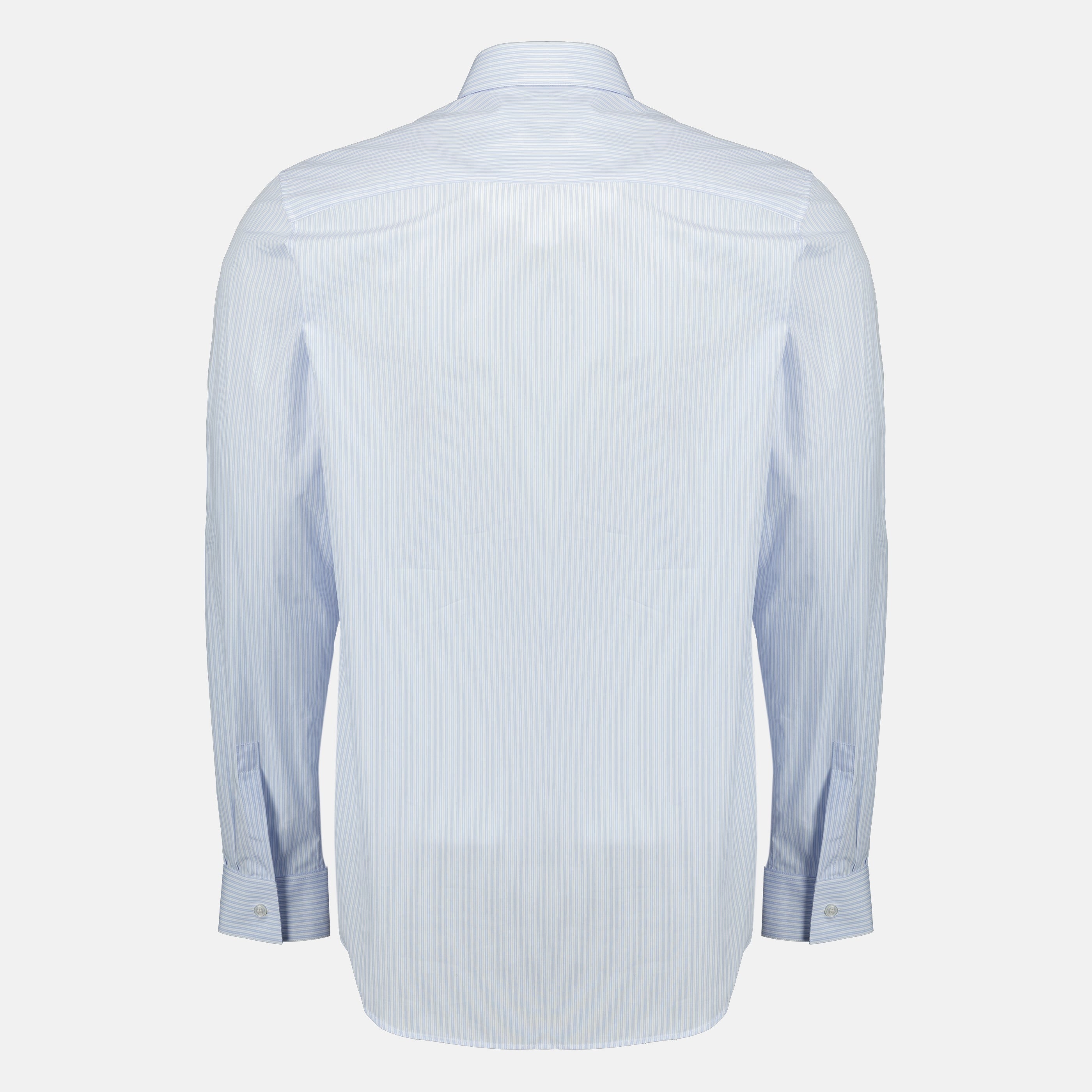 Camisa de algodón a rayas azules