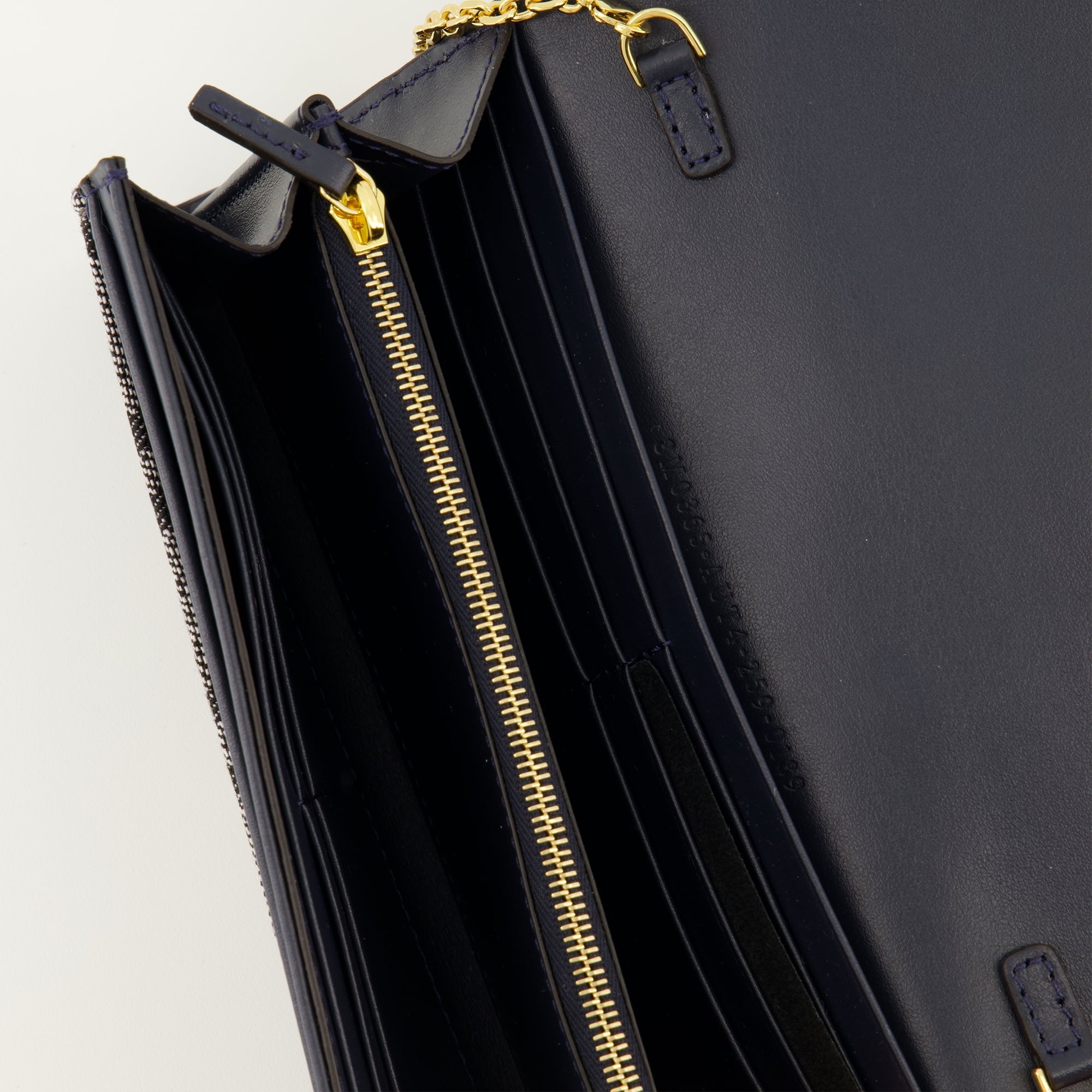 denim wallet, Fendi accessories, chain wallet, luxury wallet, designer wallet