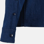 Moncler denim shirt, blue shirt, men's denim fashion, logo shirt, Spring-Summer collection