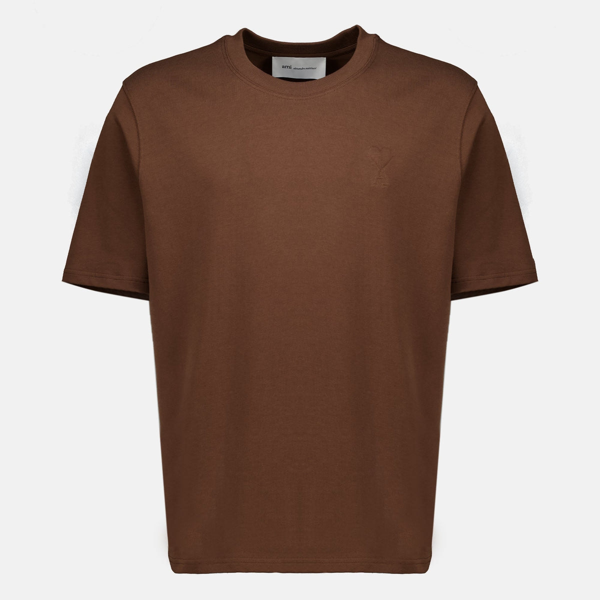 T-Shirt en Coton Marron