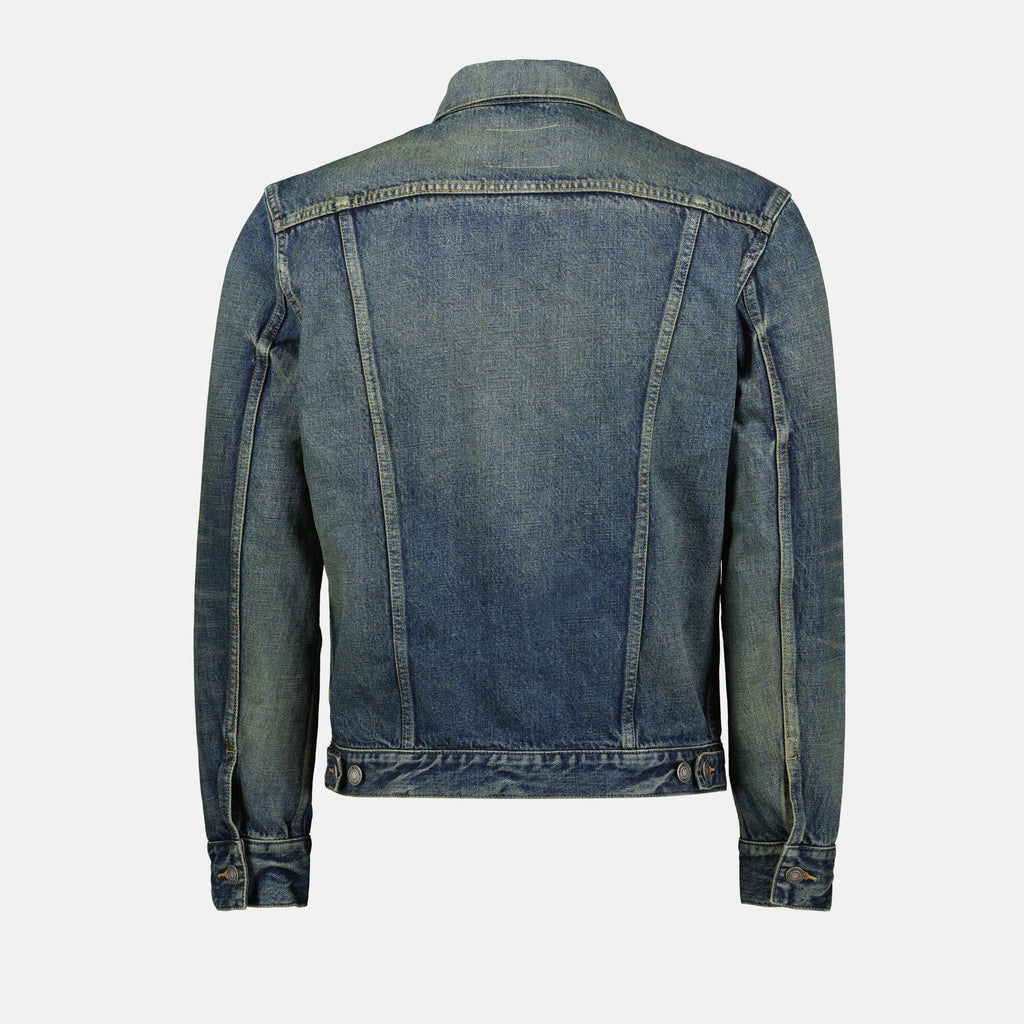 Image of Classic Denim Jacket by Saint Laurent for Men - Season Autumn-Winter 2024 - Product detail view 1