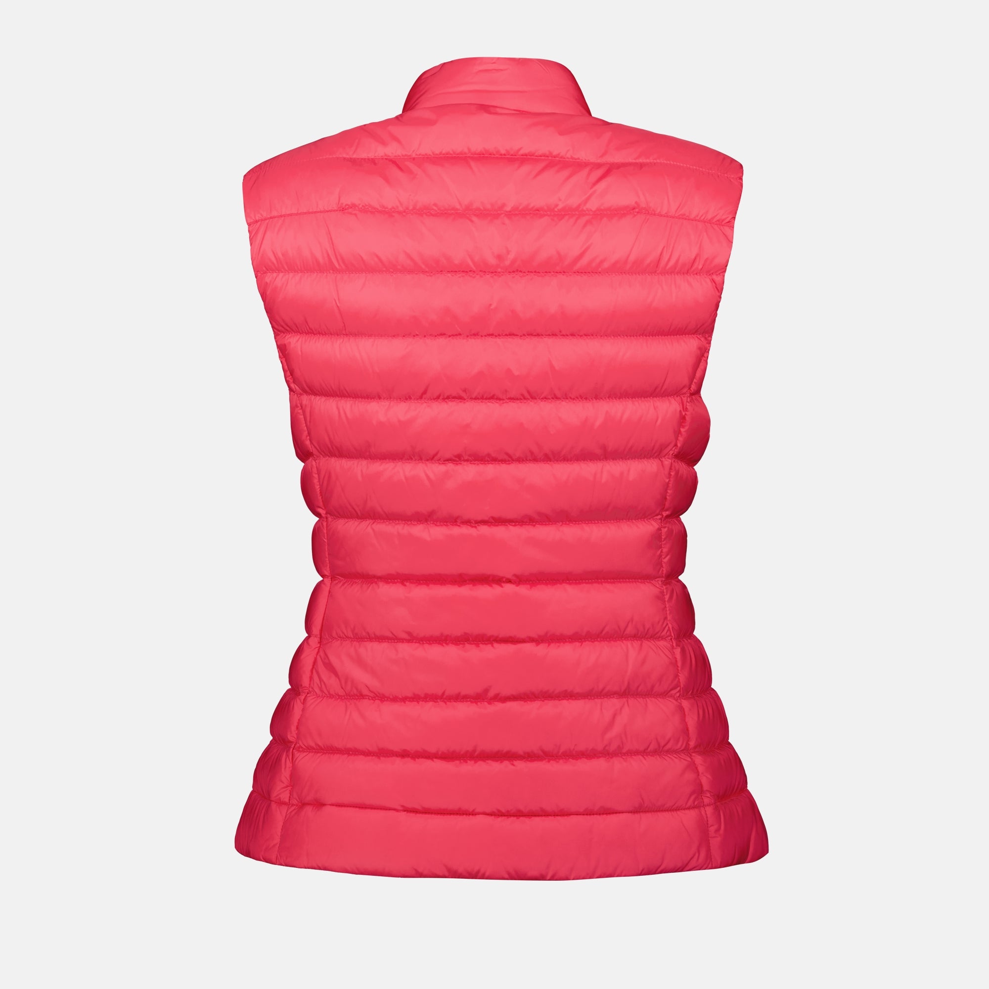 Imagem do colete de penas rosa Igens da Moncler para mulheres - Temporada Primavera-Verão 2025 - Detalhe 2