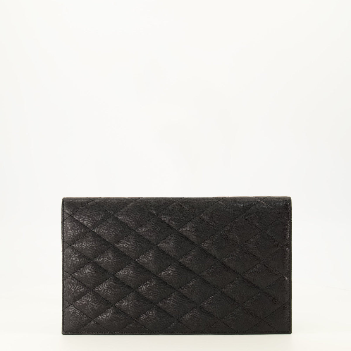 Pochette Paris, clutch in pelle nera