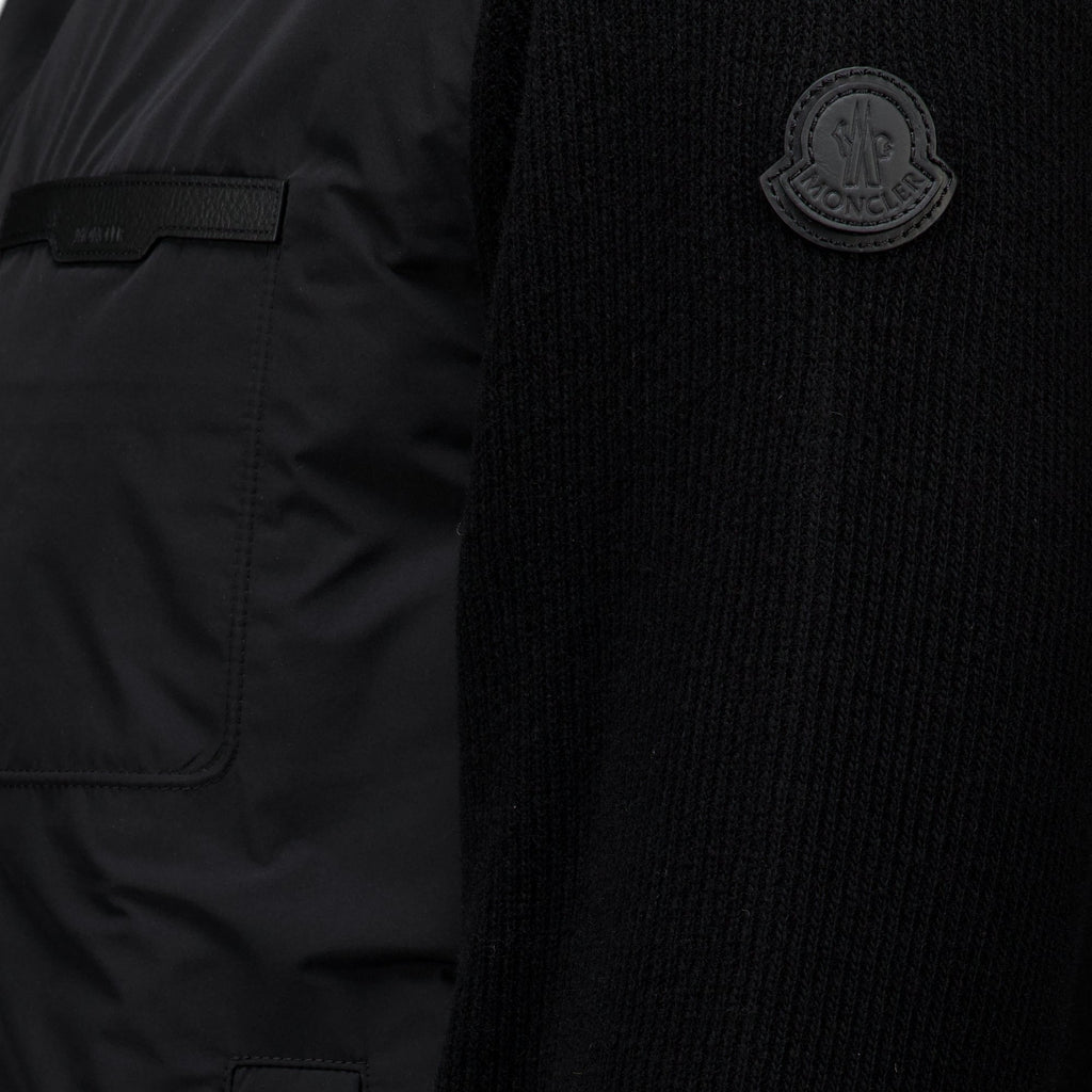 Strickjacke aus Wolle und Kaschmir mit Reißverschluss