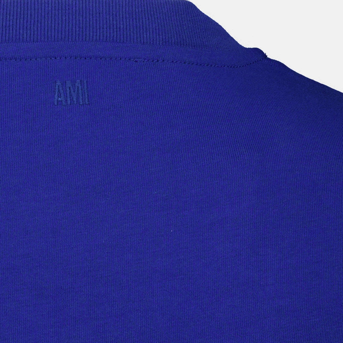 Blaues T-Shirt aus Baumwolle mit Herzlogo