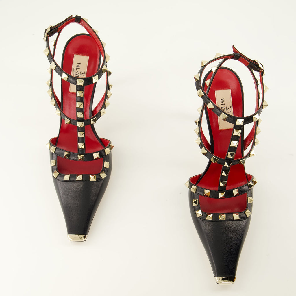 Rockstud Pointed-Toe Pumps