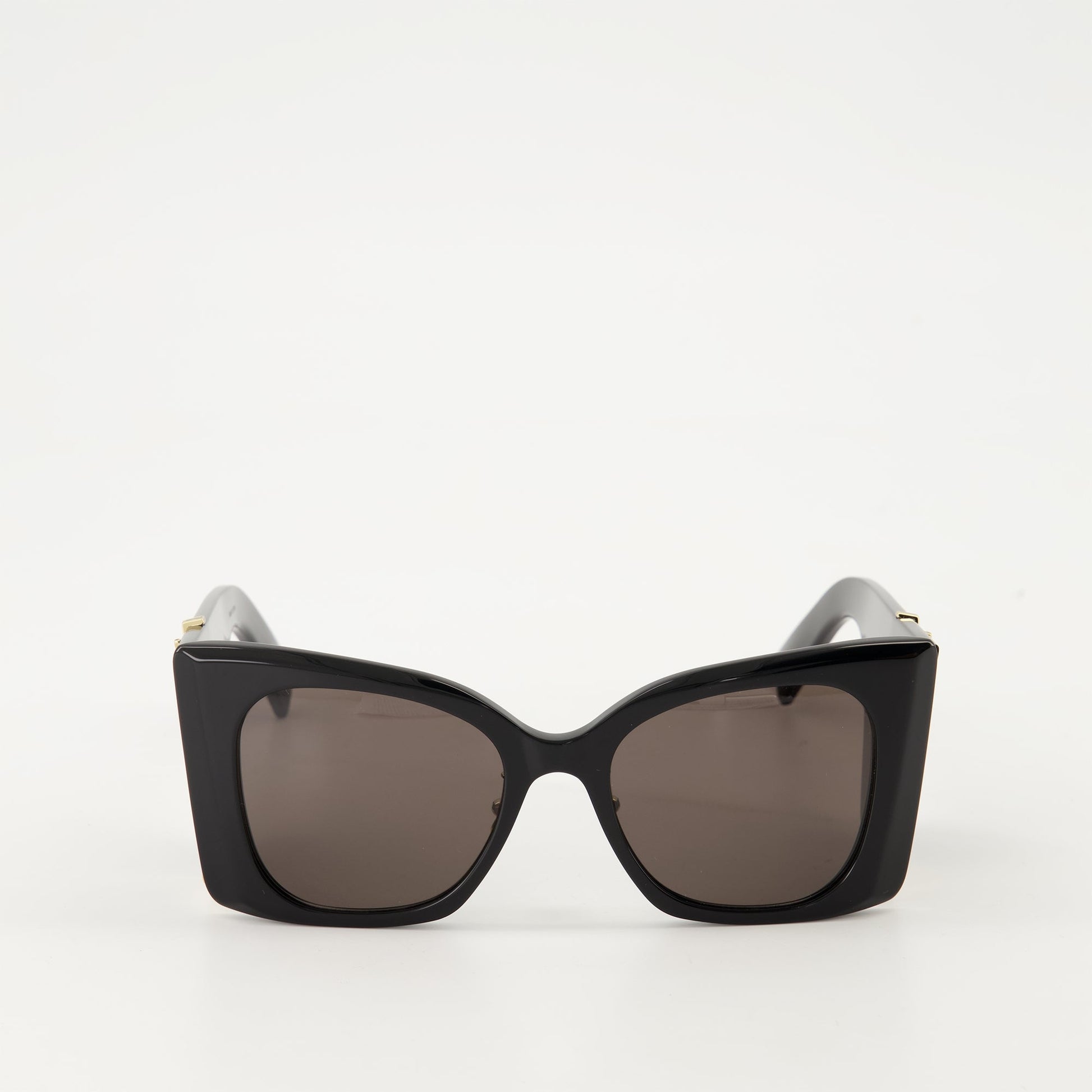 Saint Laurent sunglasses, black acetate sunglasses, square sunglasses, luxury eyewear, unisex sunglasses