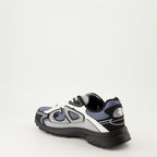 blue sneakers, grey sneakers, mesh design, gum sole sneakers, Fall-Winter 2024 footwear