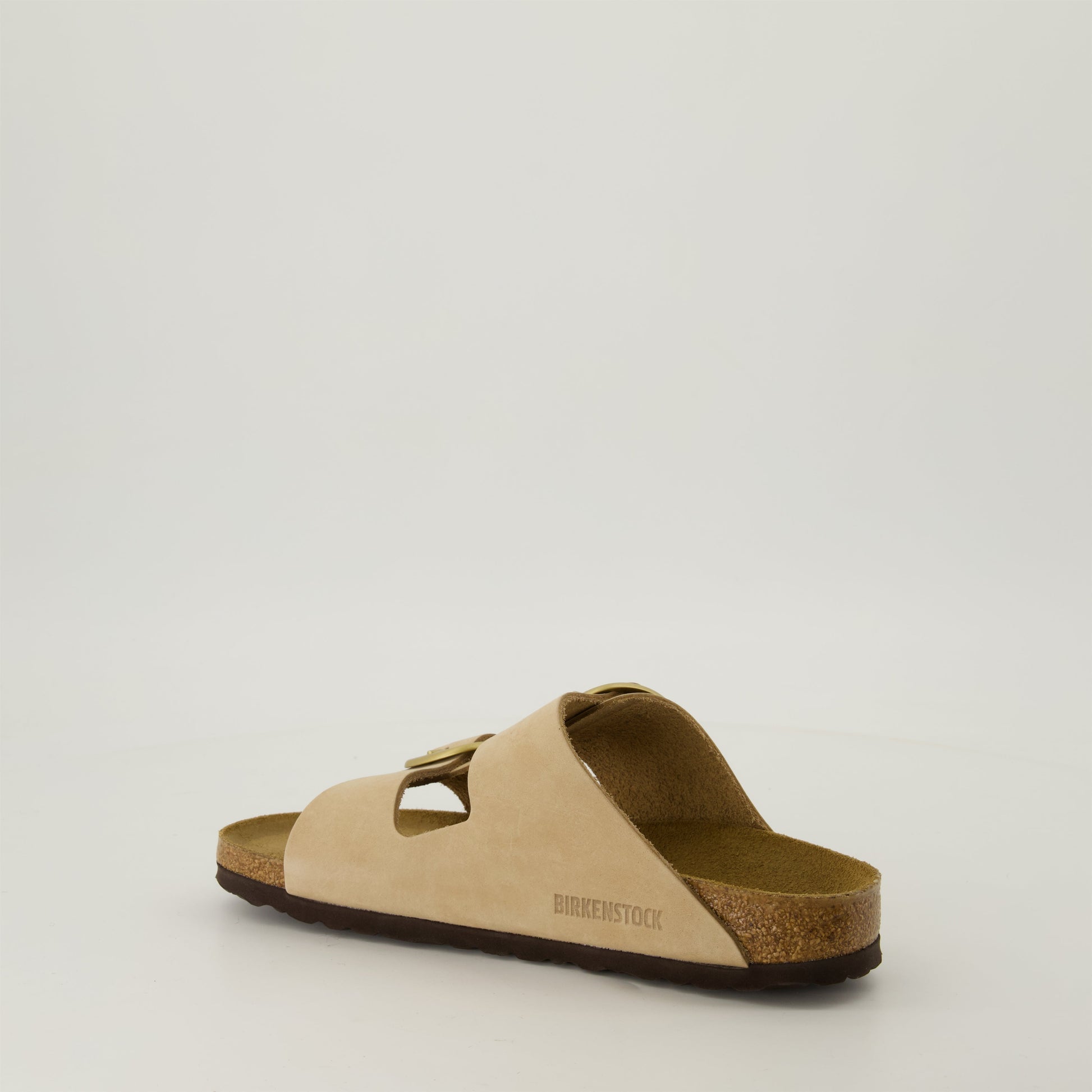 Arizona sandals, big buckle, beige sandals, leather footwear, anatomical footbed