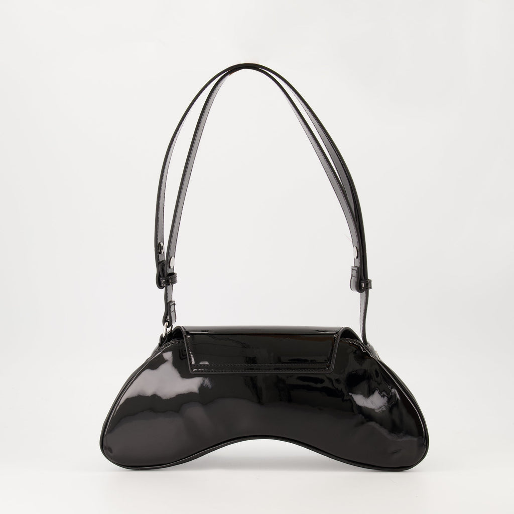 crossbody bag, Diesel accessory, black bag, polyurethane handbag, fashionable purse