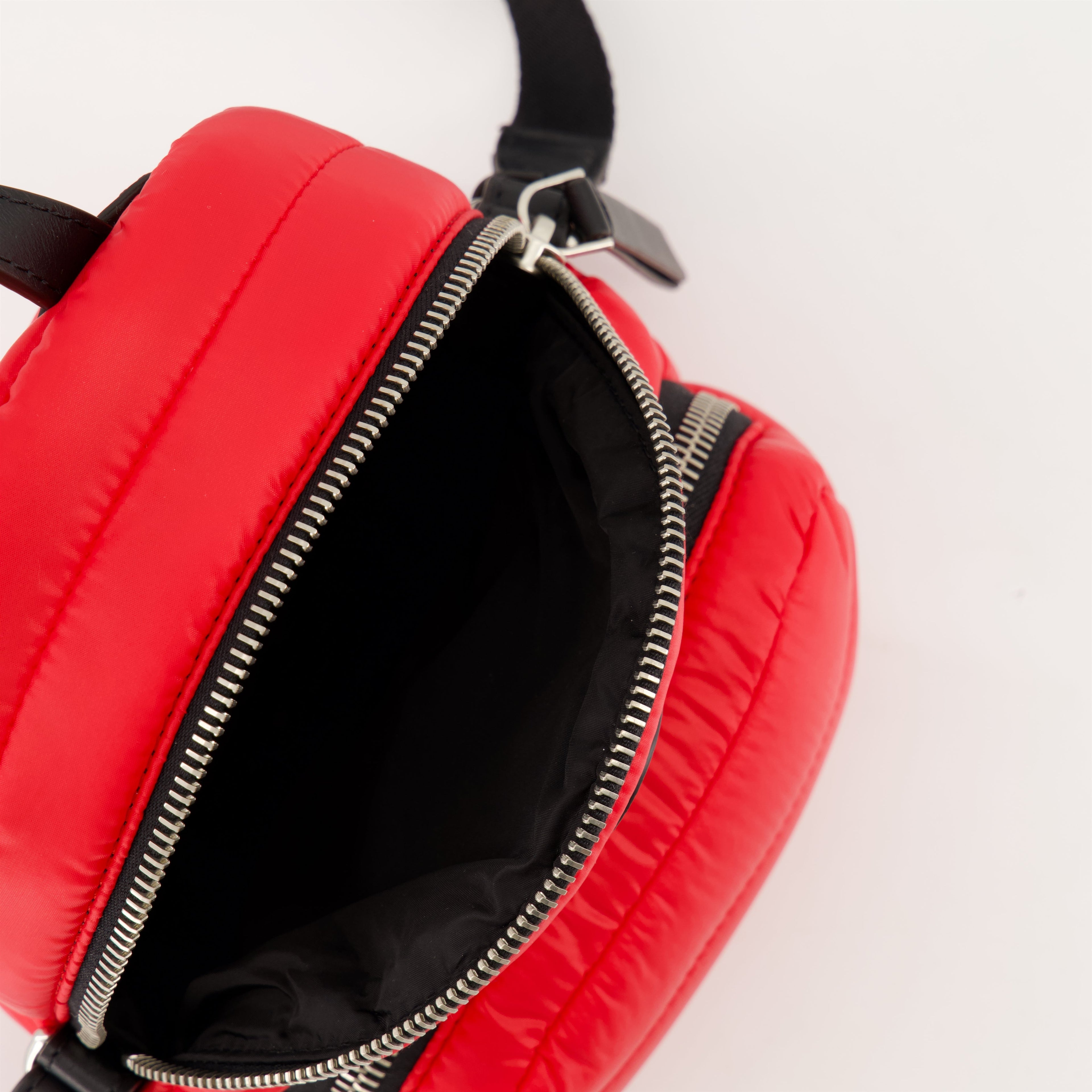 Kilia Red Crossbody Bag, Moncler 2024 Collection, Luxury Handbag, Adjustable Shoulder Bag, Water-Resistant Nylon Bag