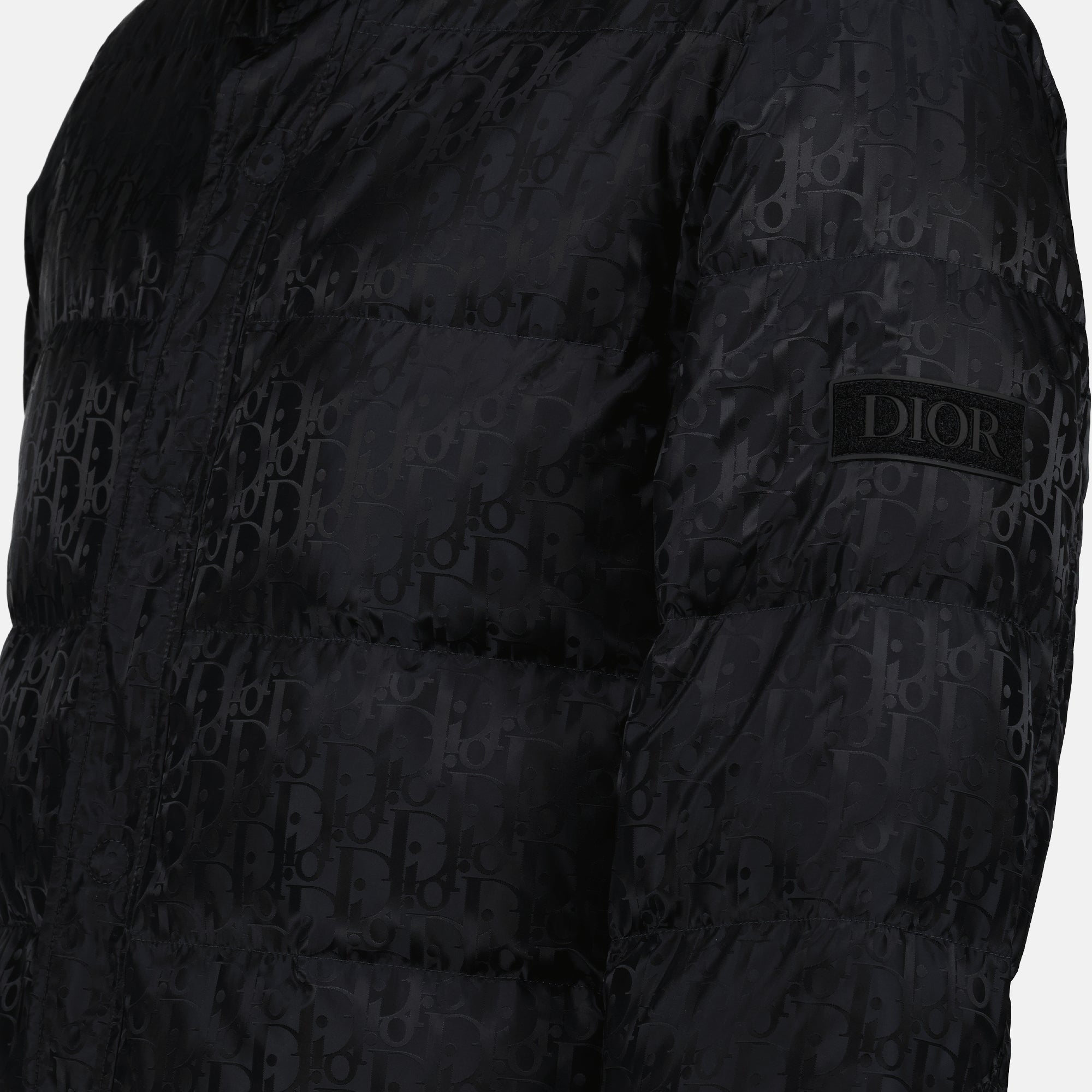 Black Oblique Jacket, Nylon Jacket, Designer Outerwear, Luxury Fashion, Dior Collection