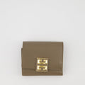 Givenchy wallet, leather wallet, 4G collection, luxury accessories, brown leather wallet