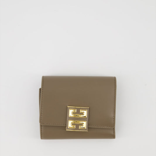 Givenchy wallet, leather wallet, 4G collection, luxury accessories, brown leather wallet