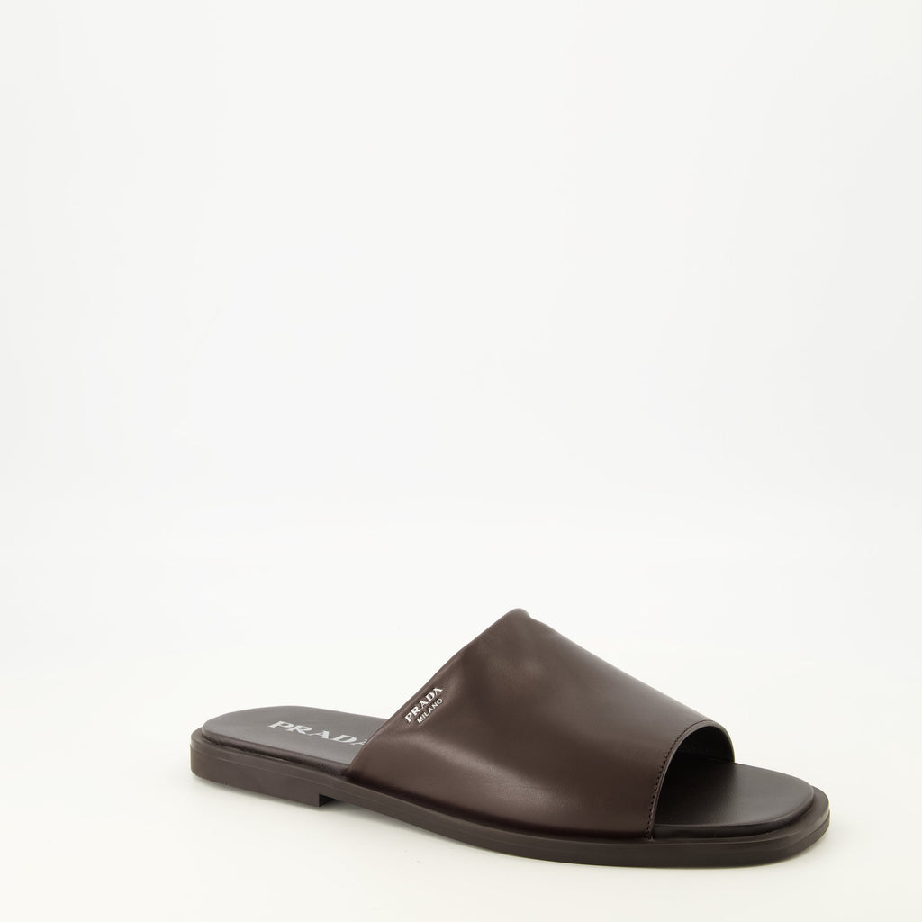 Mules - Pelle Marrone
