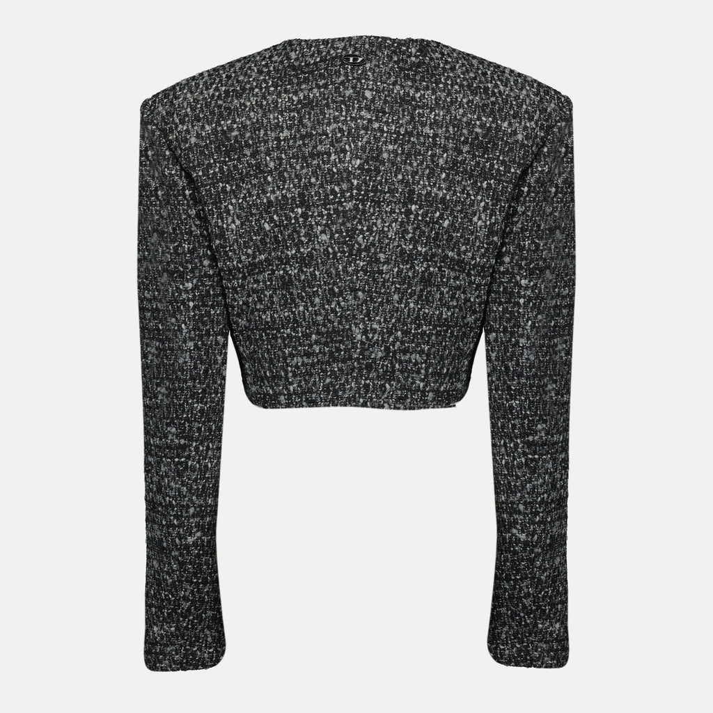 Diesel jacket, G-Crop-G, tweed coat, cropped jacket, Autumn-Winter collection